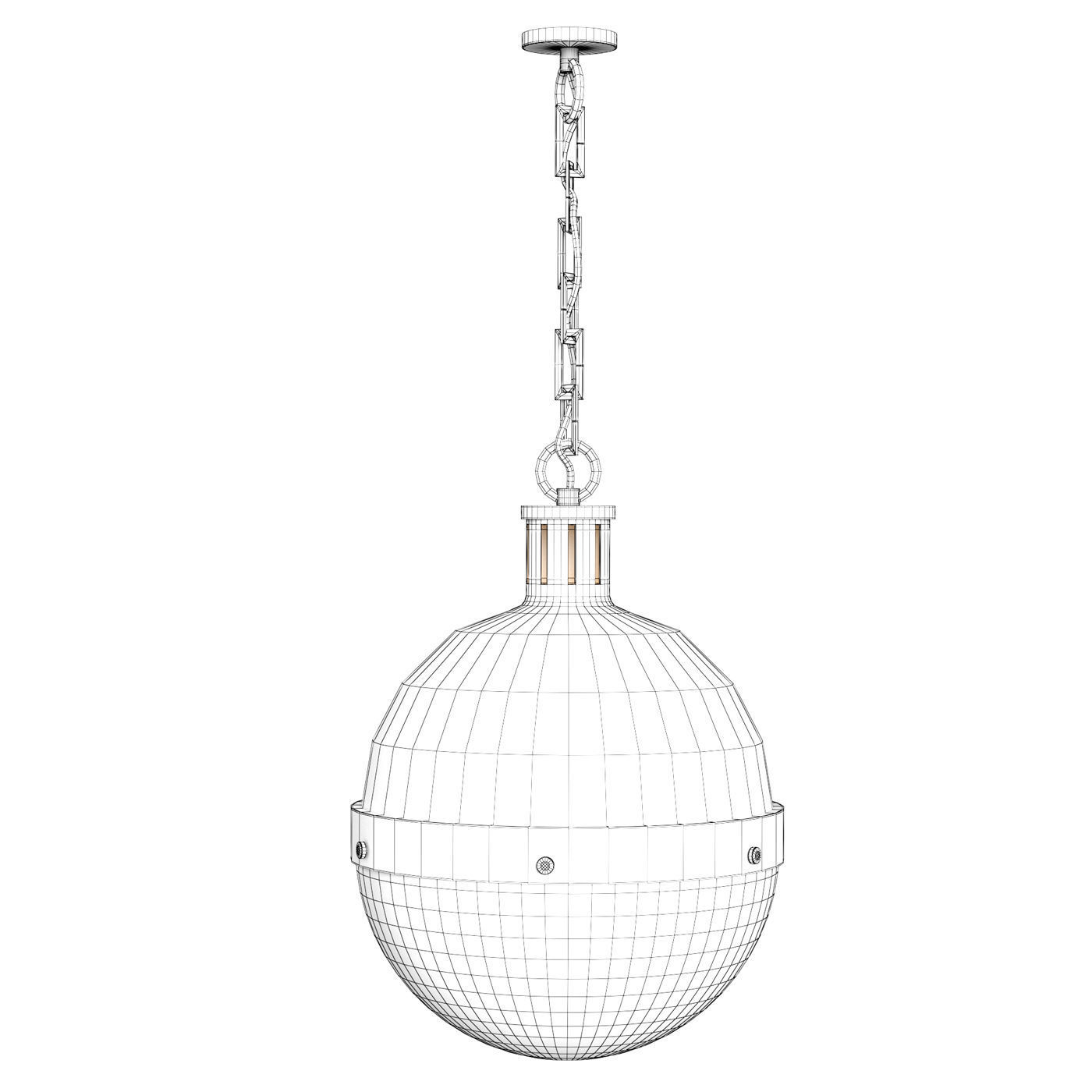 Pendant lamp Whitman 3D model_4