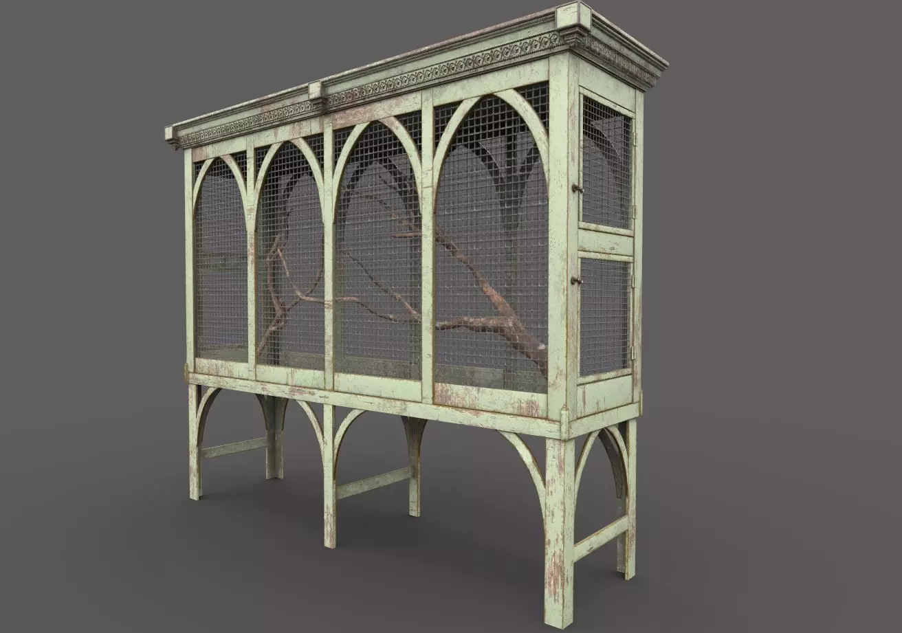 Bird Cage 3D model_0