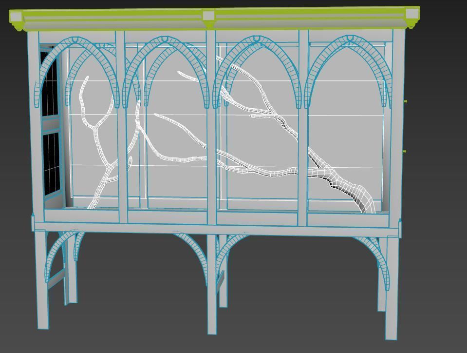 Bird Cage 3D model_10