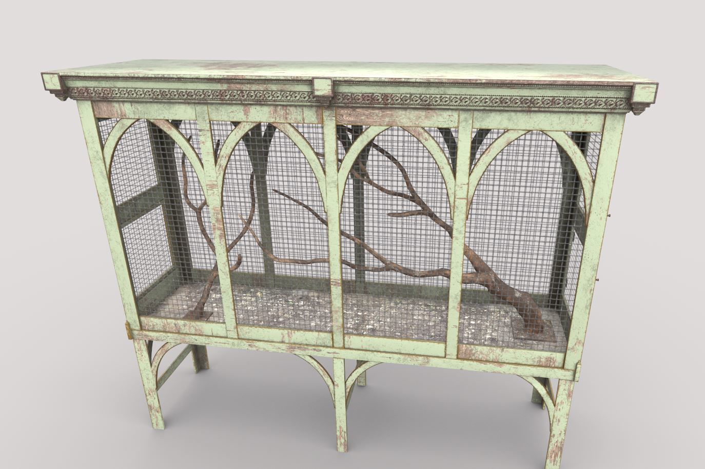 Bird Cage 3D model_6