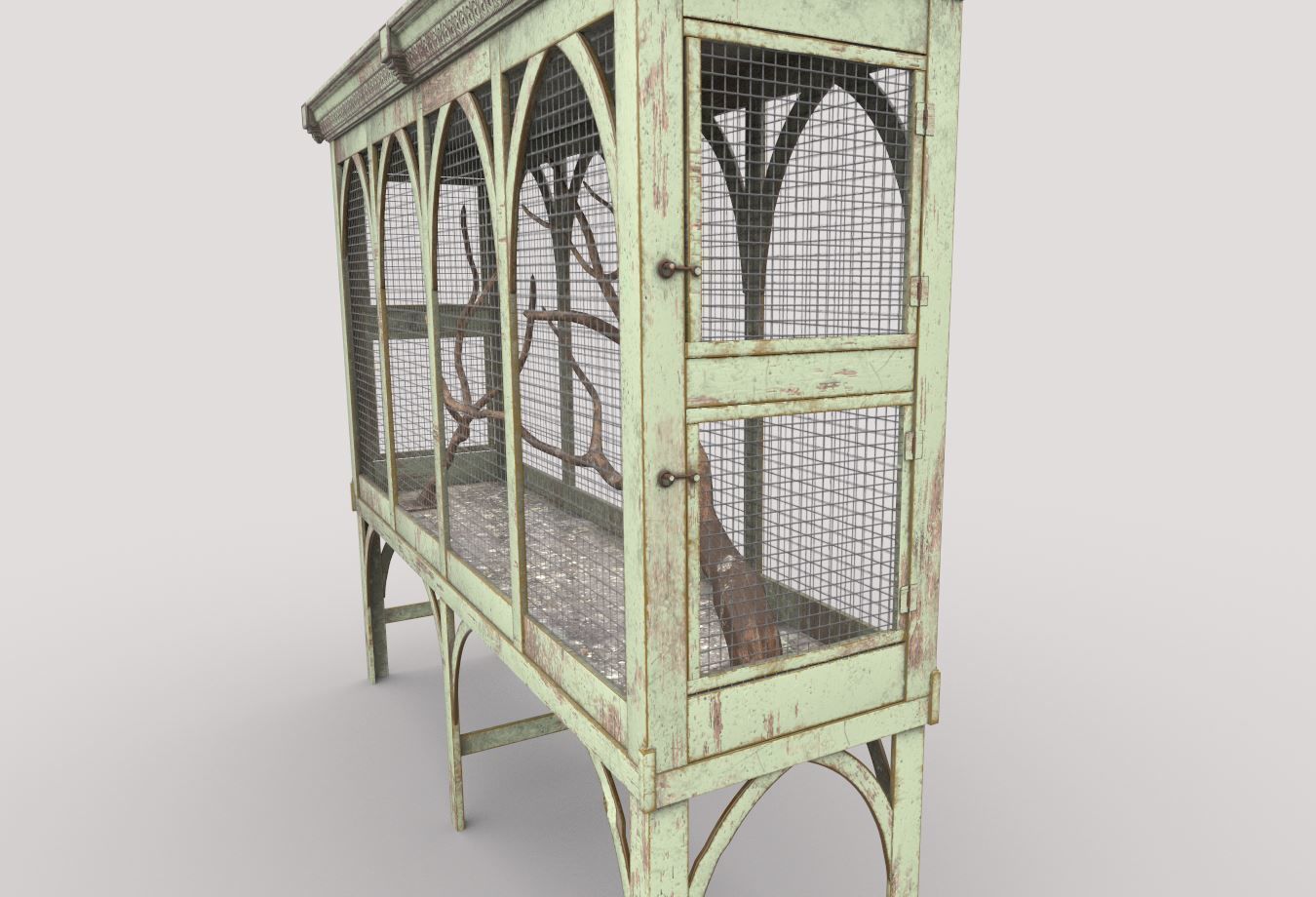 Bird Cage 3D model_8