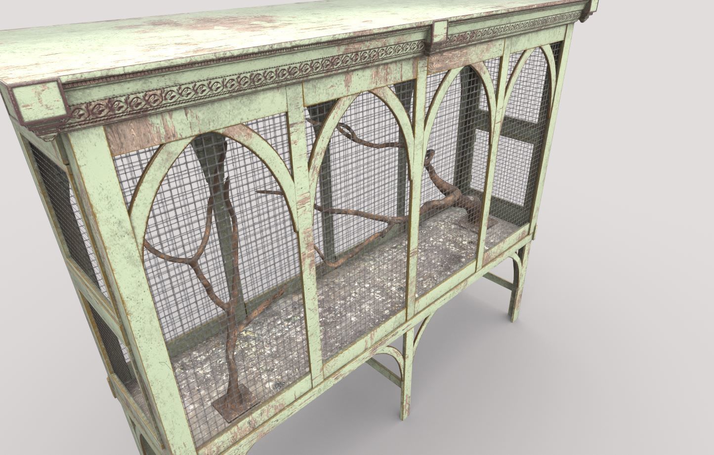 Bird Cage 3D model_7