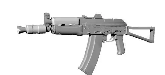 Firearm aksu Free 3D model