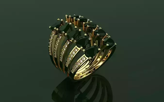 Ring Drop Loops - Jewelry 3D - AN-153 3D print model