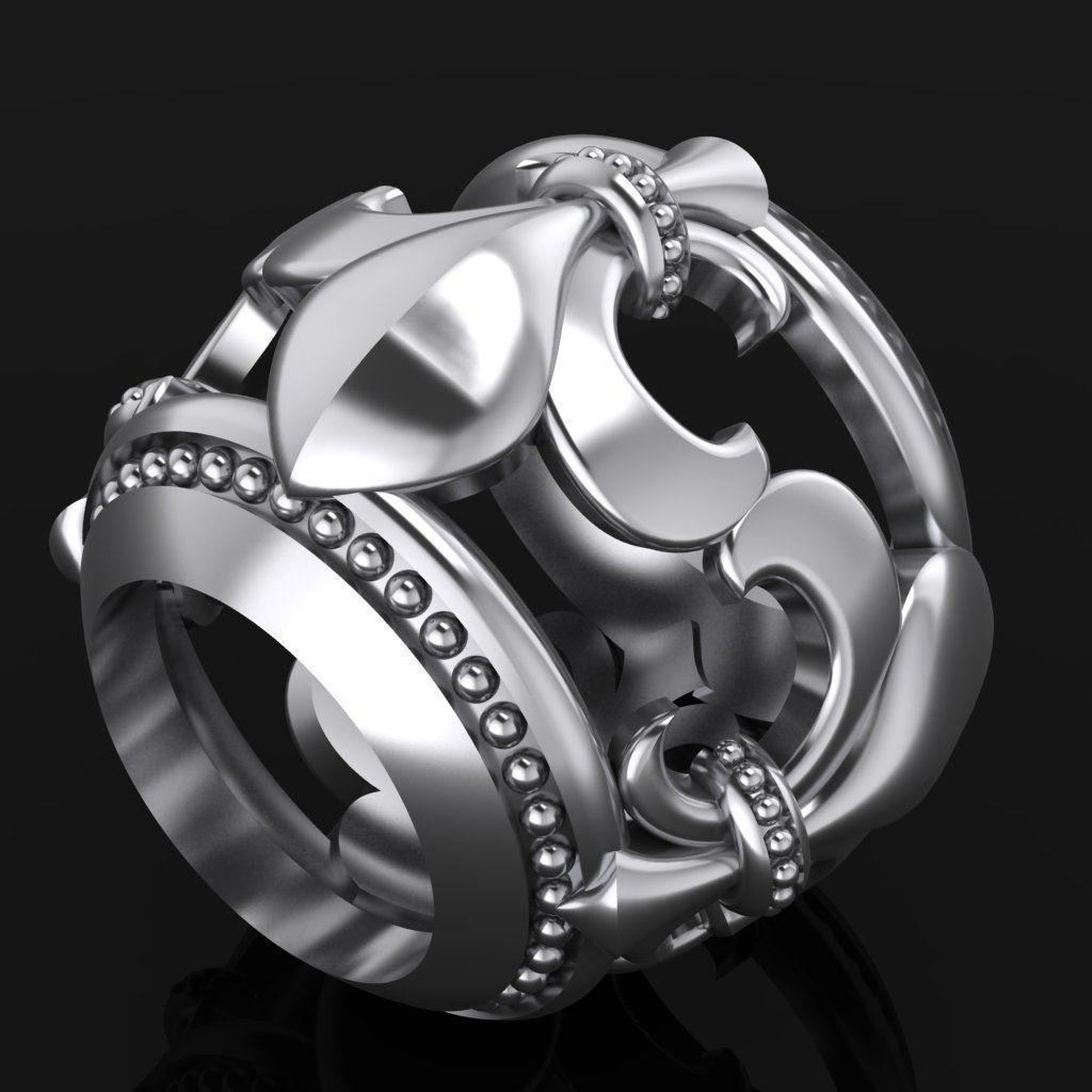 Royal lily pedant 3D print model_1