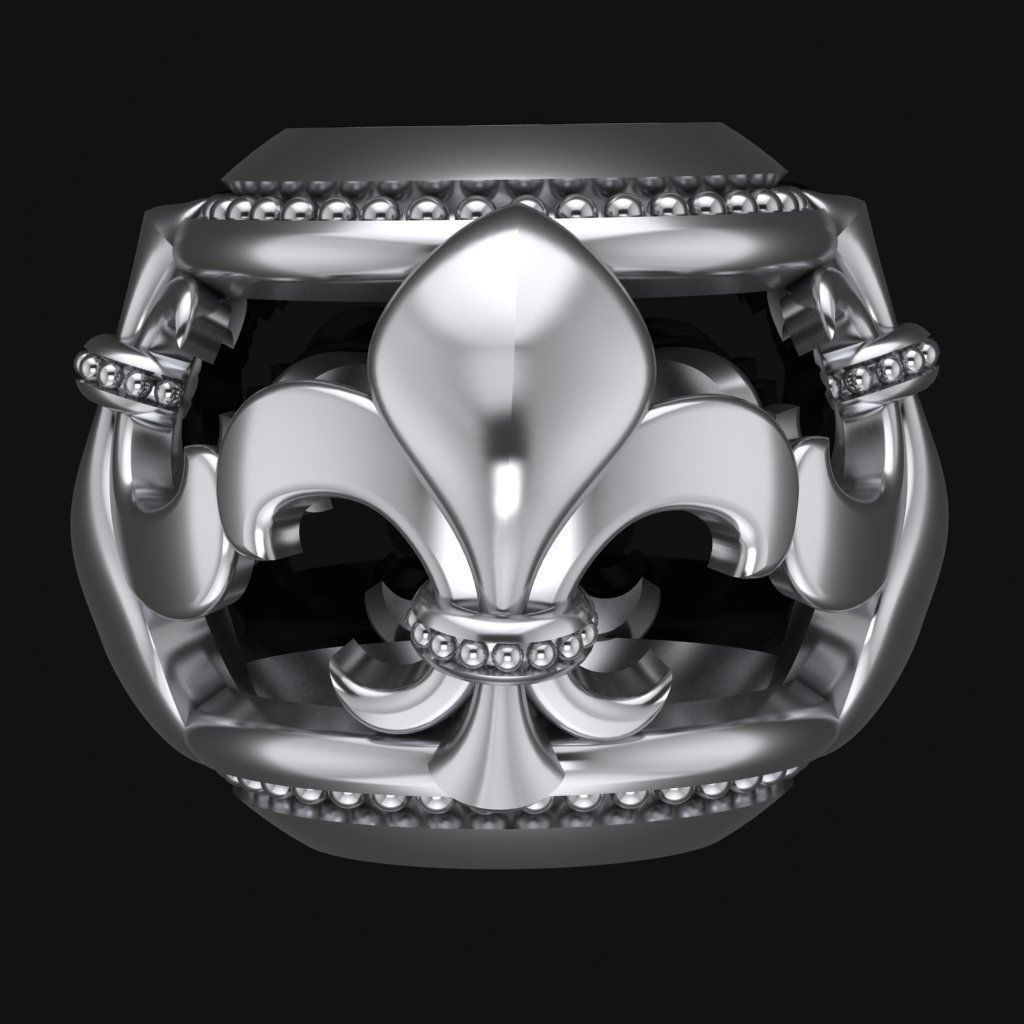 Royal lily pedant 3D print model_2