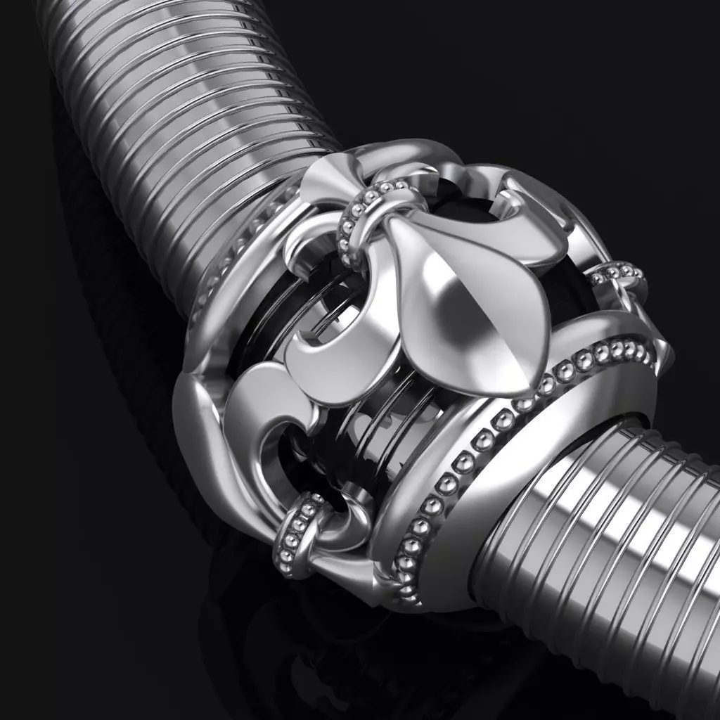 Royal lily pedant 3D print model_0