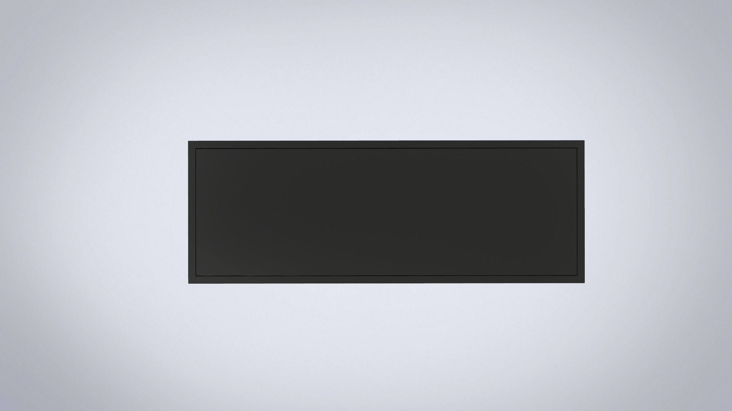 IKEA shelving unit VITTSJO black metal with glass Low-poly 3D model_3