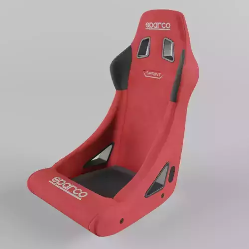 Racing Seat Sparco Sprint Suede Red