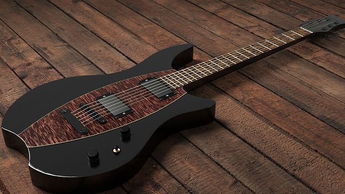 Guitar electric 3D model