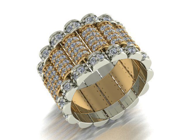 men ring 03 3D print model_9