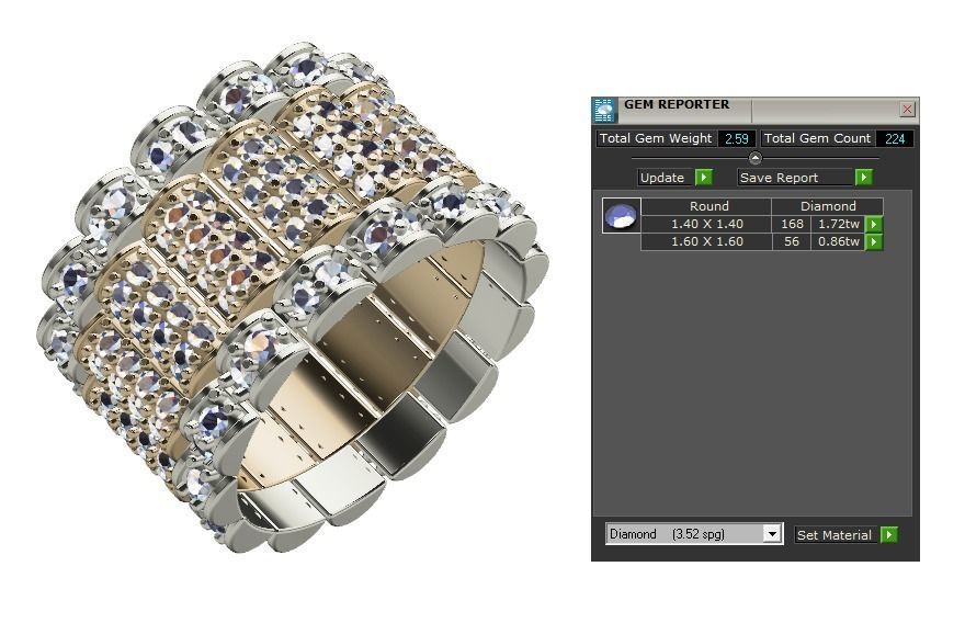 men ring 03 3D print model_11