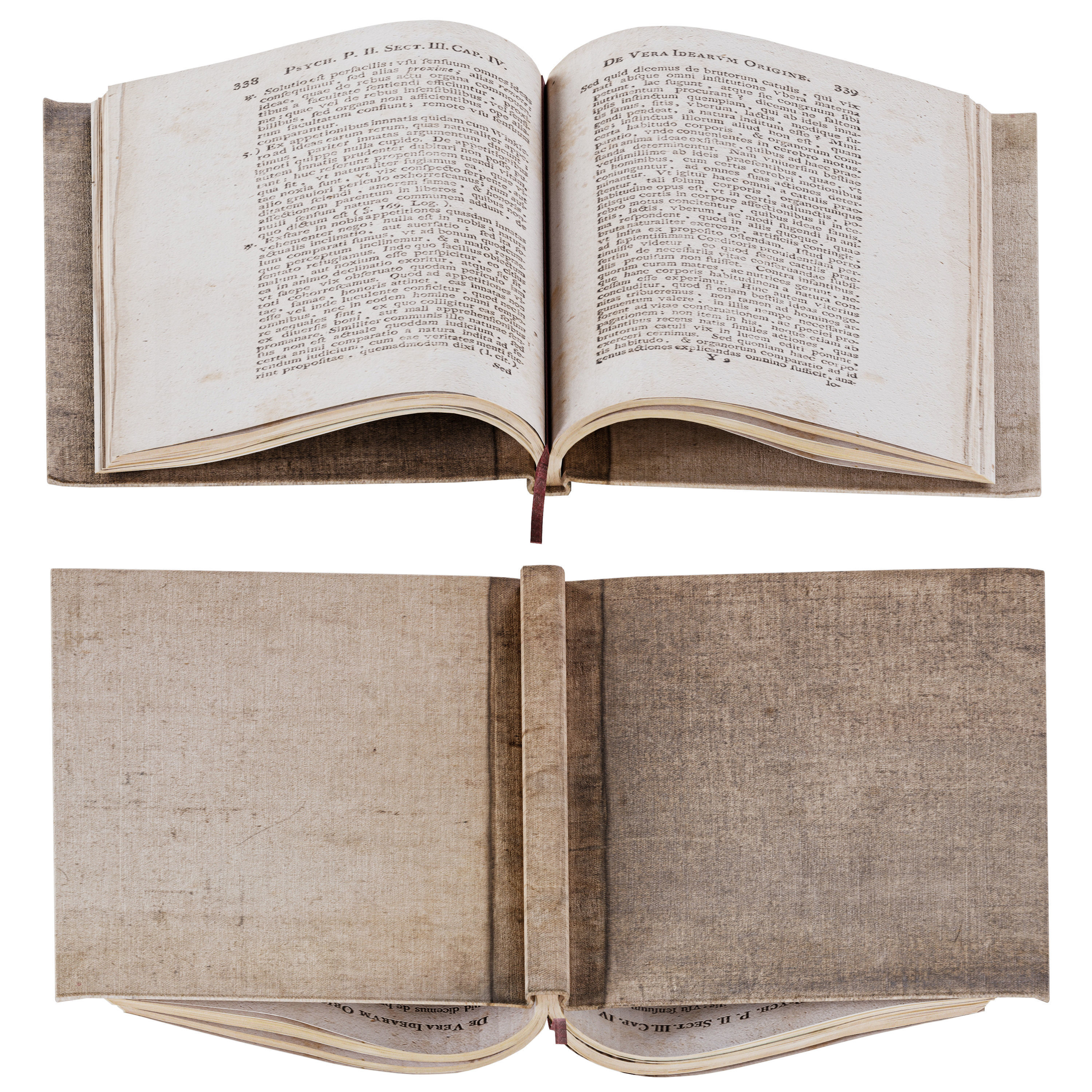 Set of Books 8 - Opened books 3D model_1