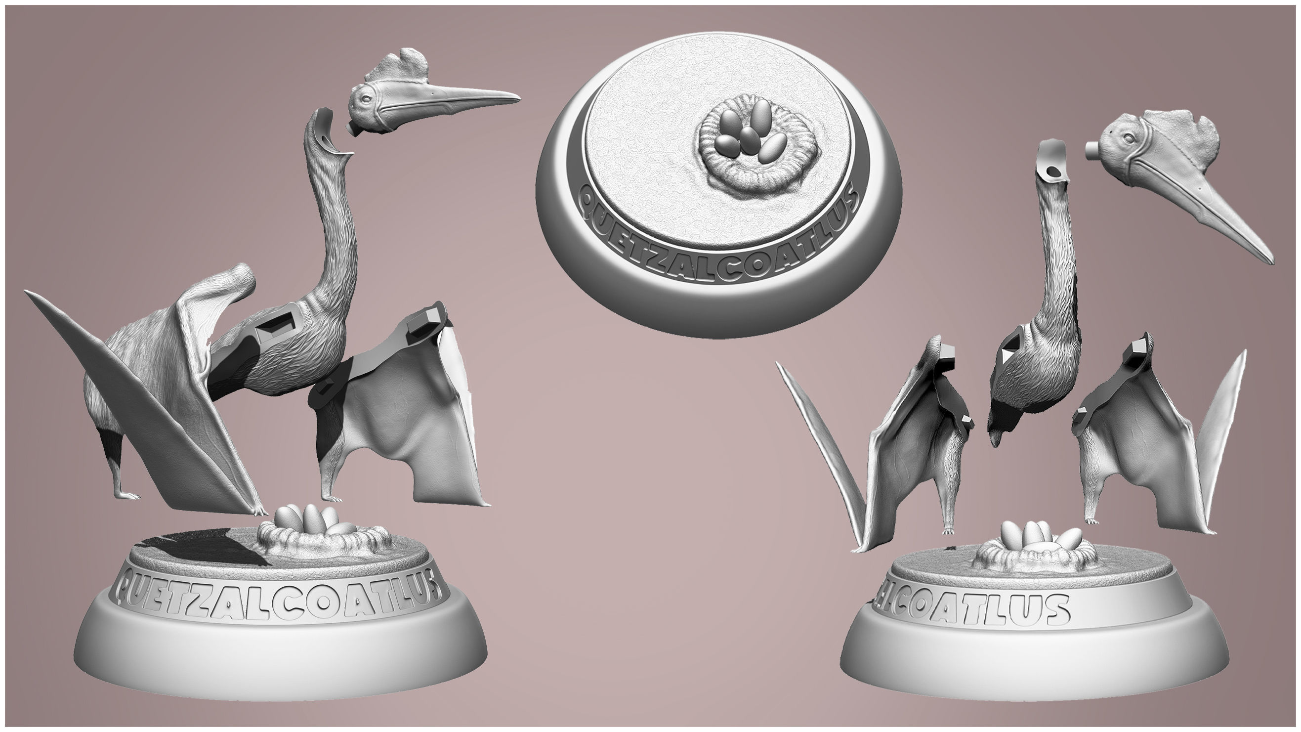 Quetzalcoatlus for 3D Printing 3D print model_5