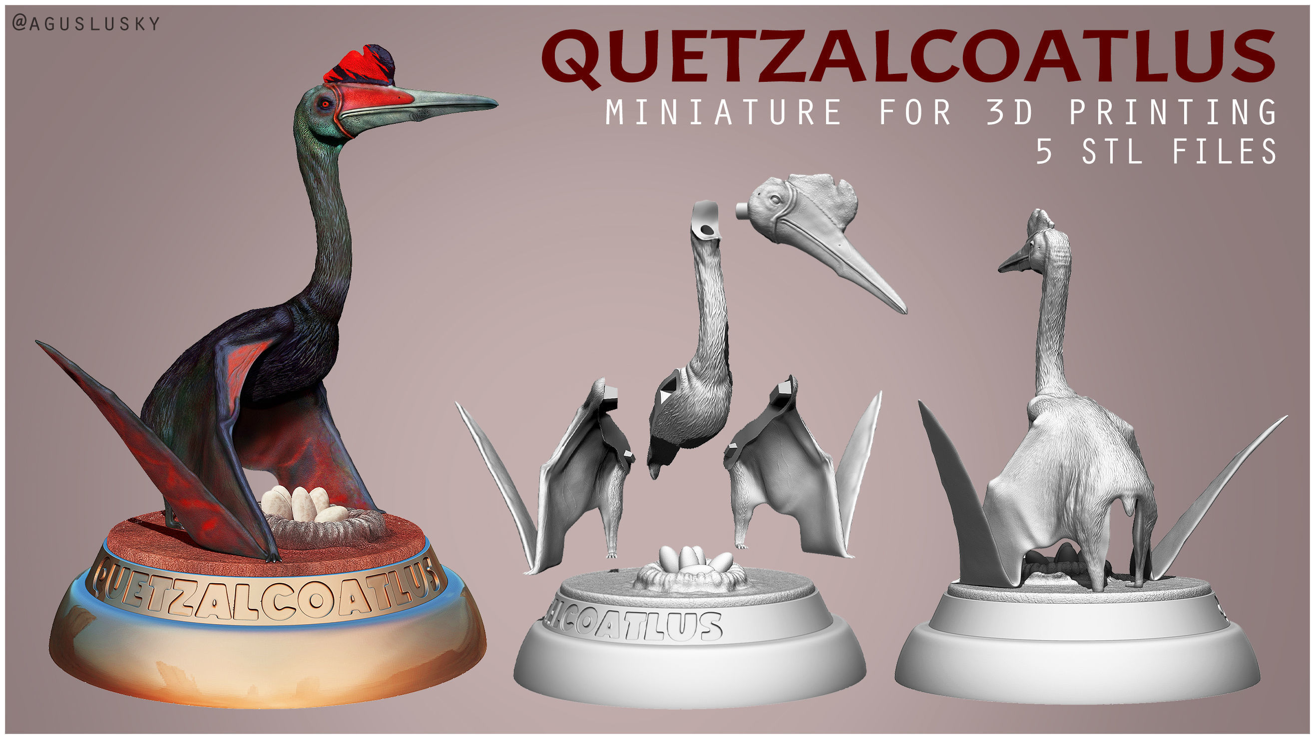 Quetzalcoatlus for 3D Printing 3D print model_2