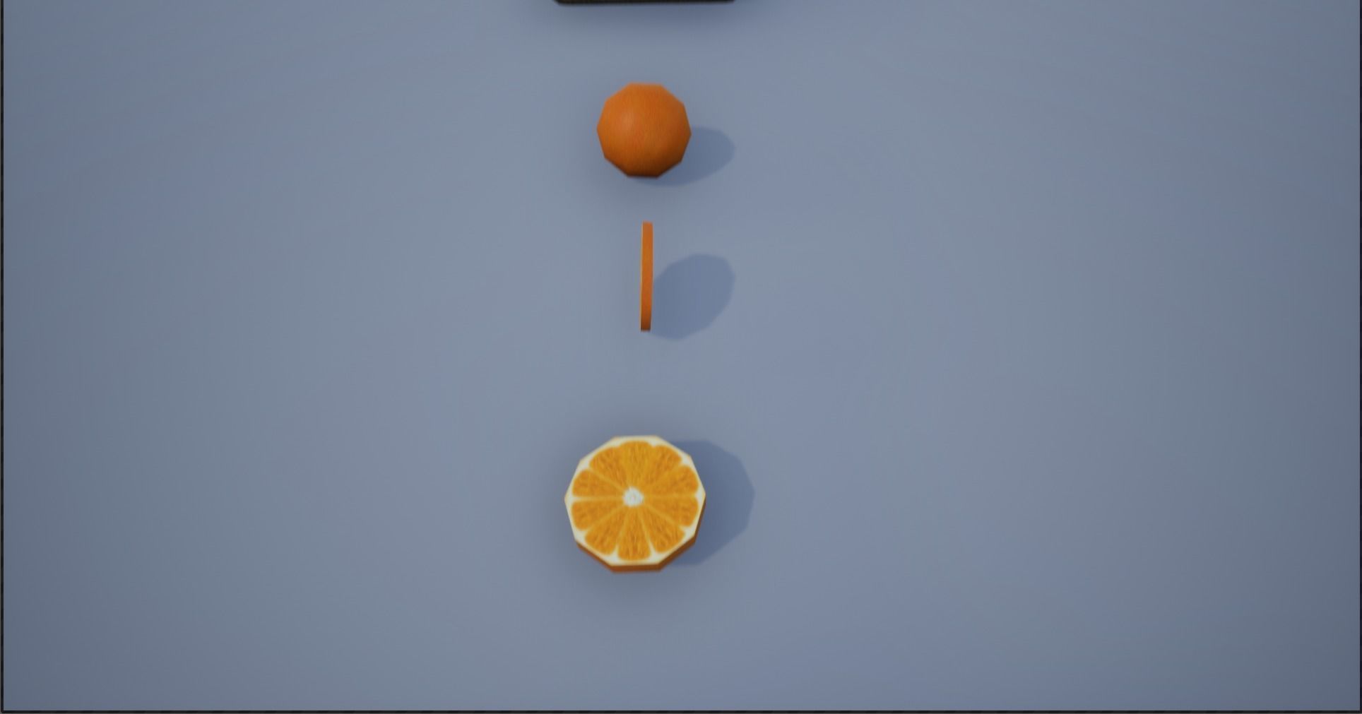 Lowpoly Crate and Baskets of Harvested Orange Low-poly 3D model_12