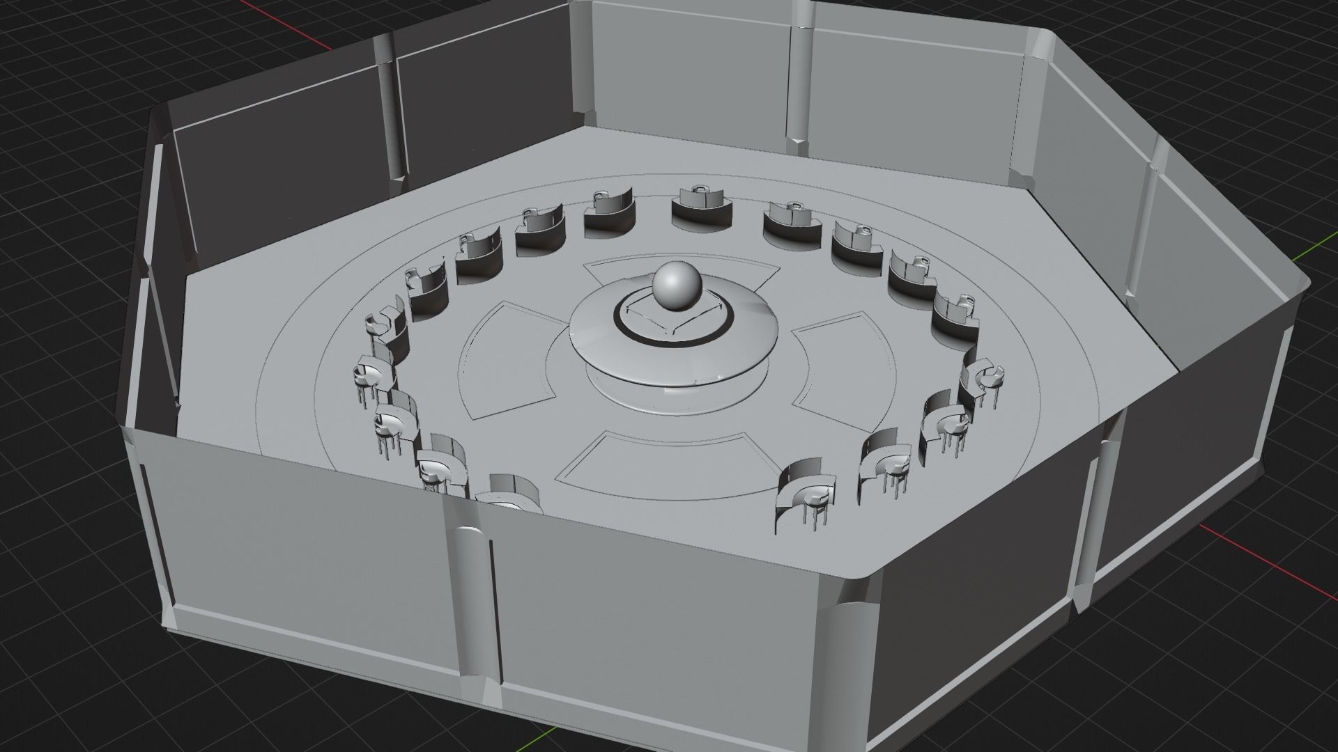 Command Center Egypt Low-poly 3D model_6