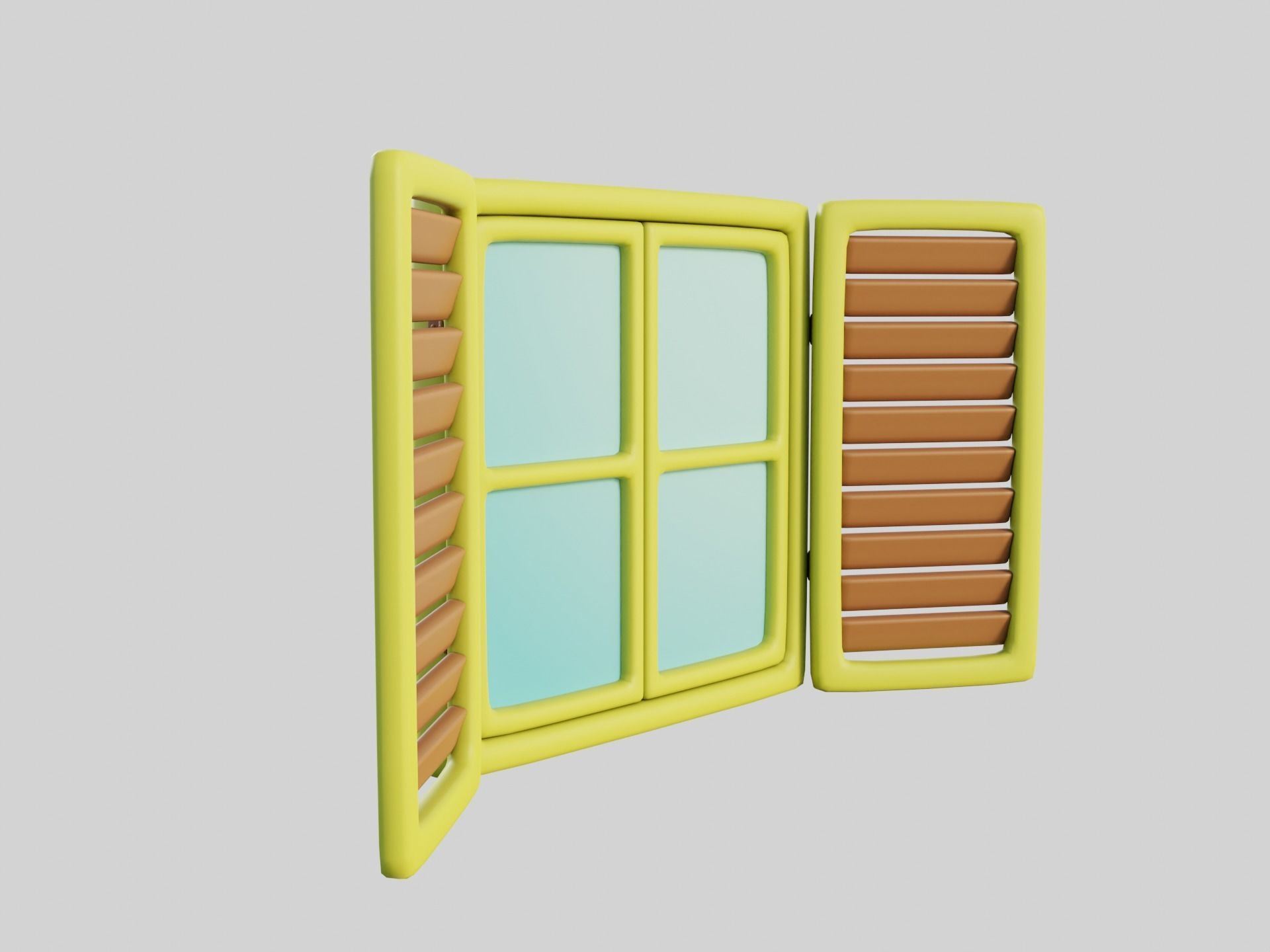 Cartoon Windows Collection 1 3D model_13