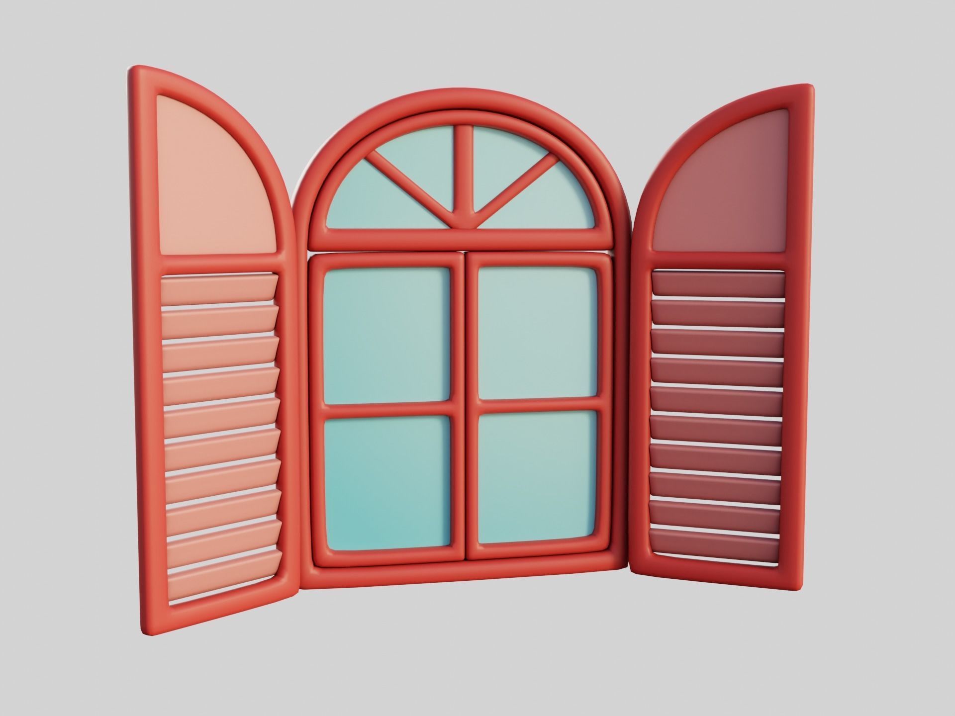 Cartoon Windows Collection 1 3D model_17