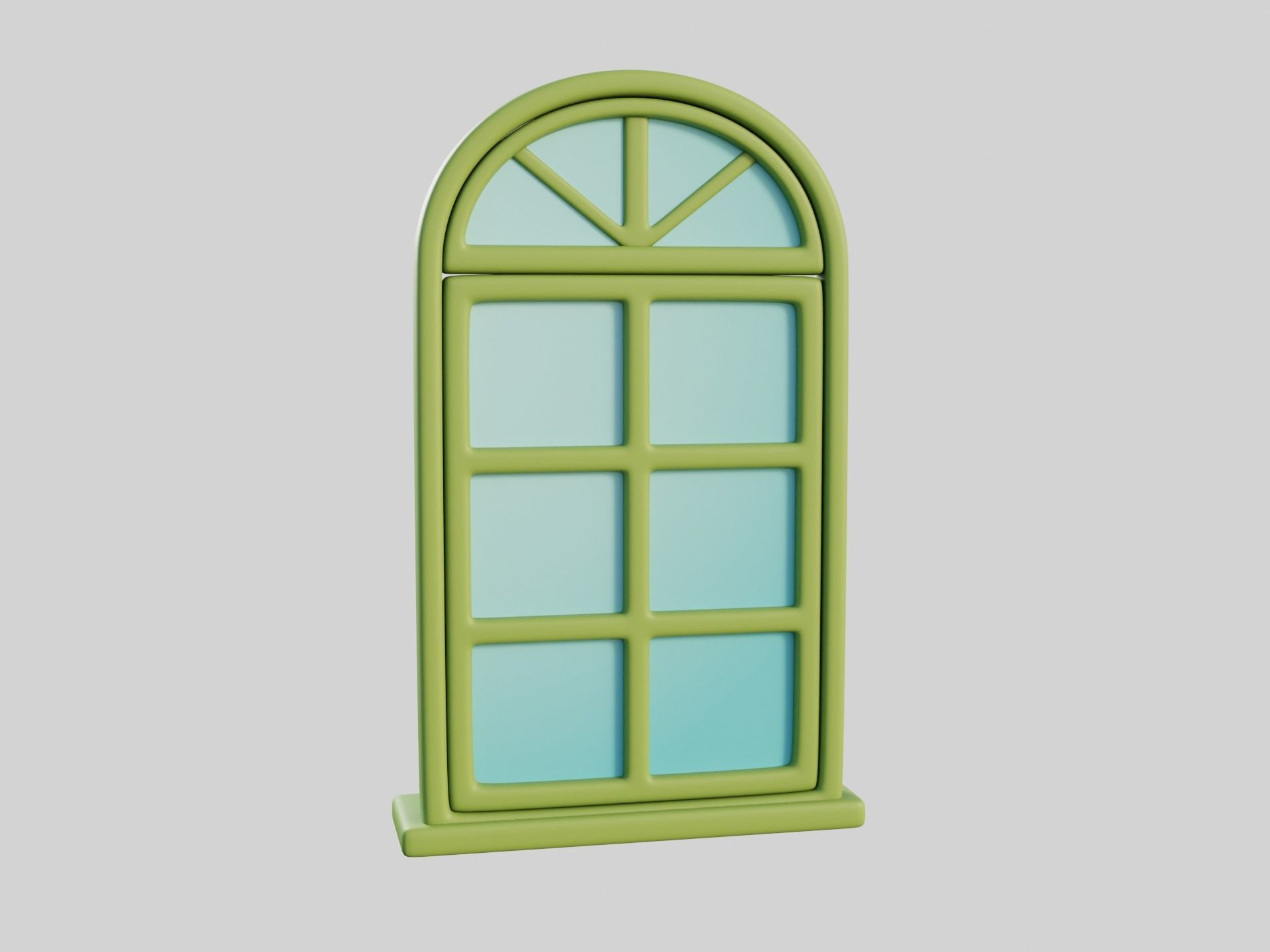 Cartoon Windows Collection 1 3D model_9