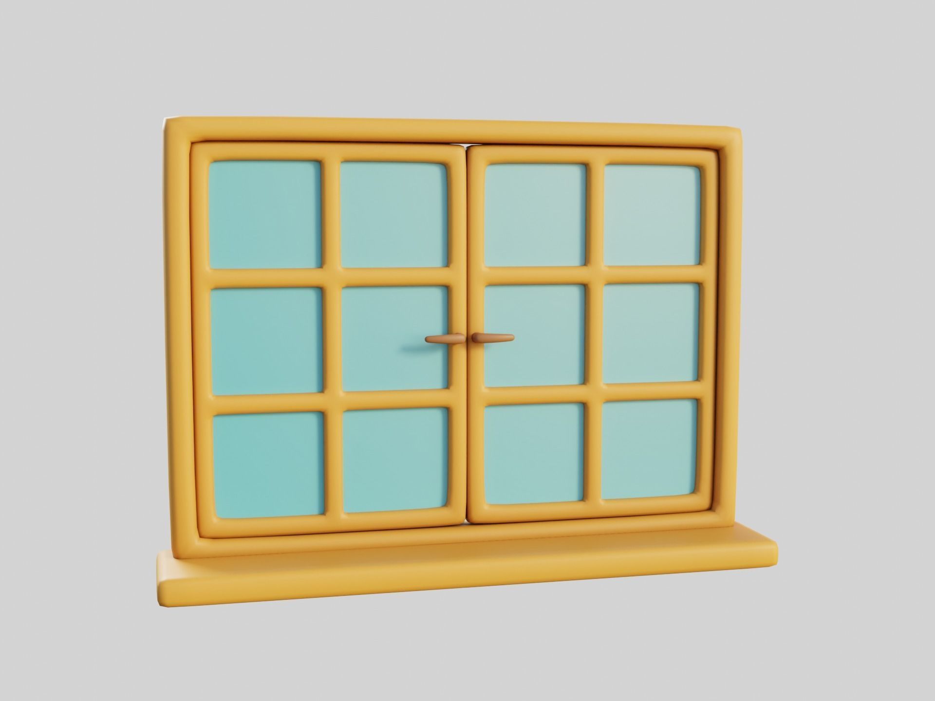 Cartoon Windows Collection 1 3D model_27