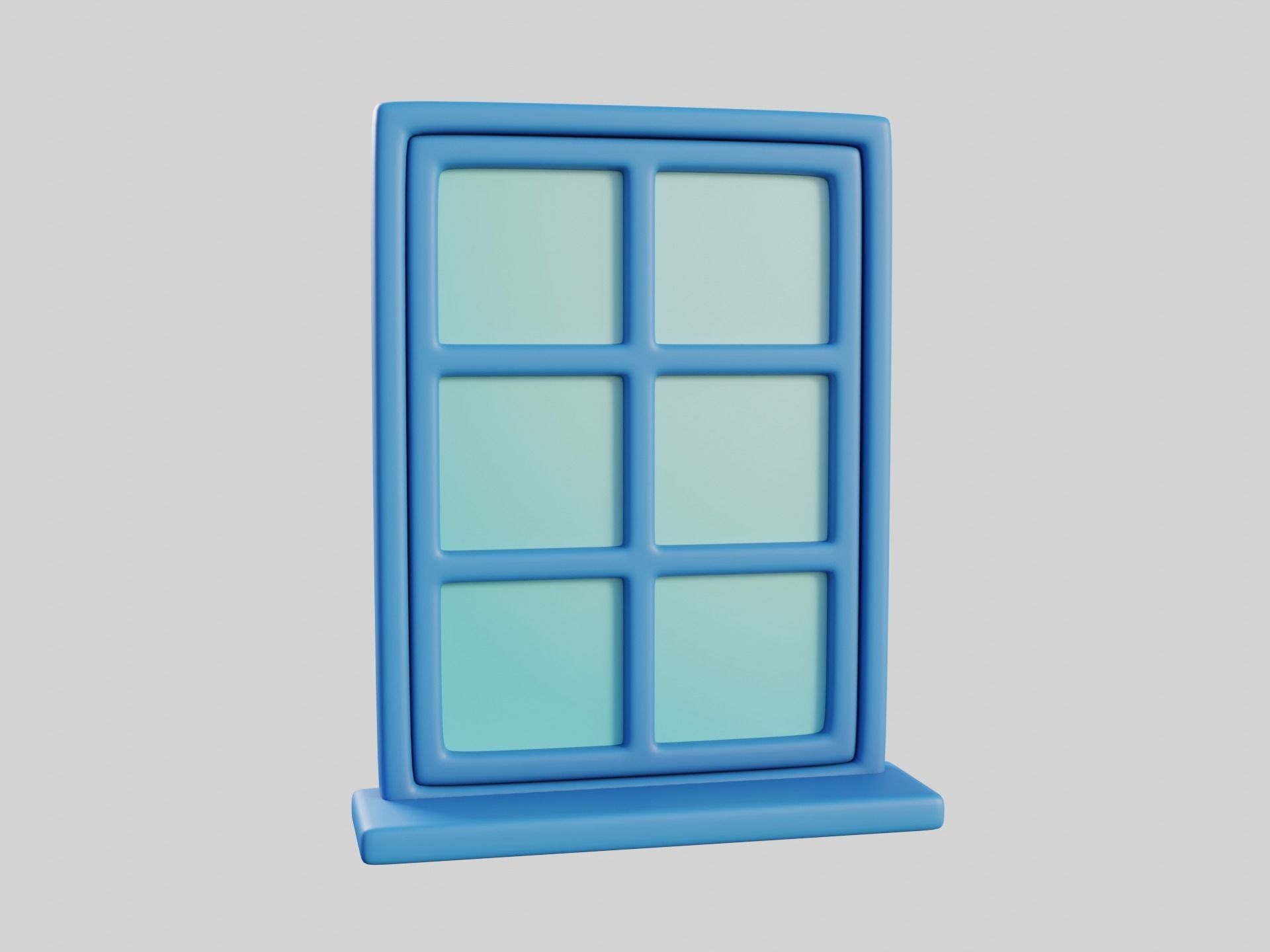 Cartoon Windows Collection 1 3D model_42