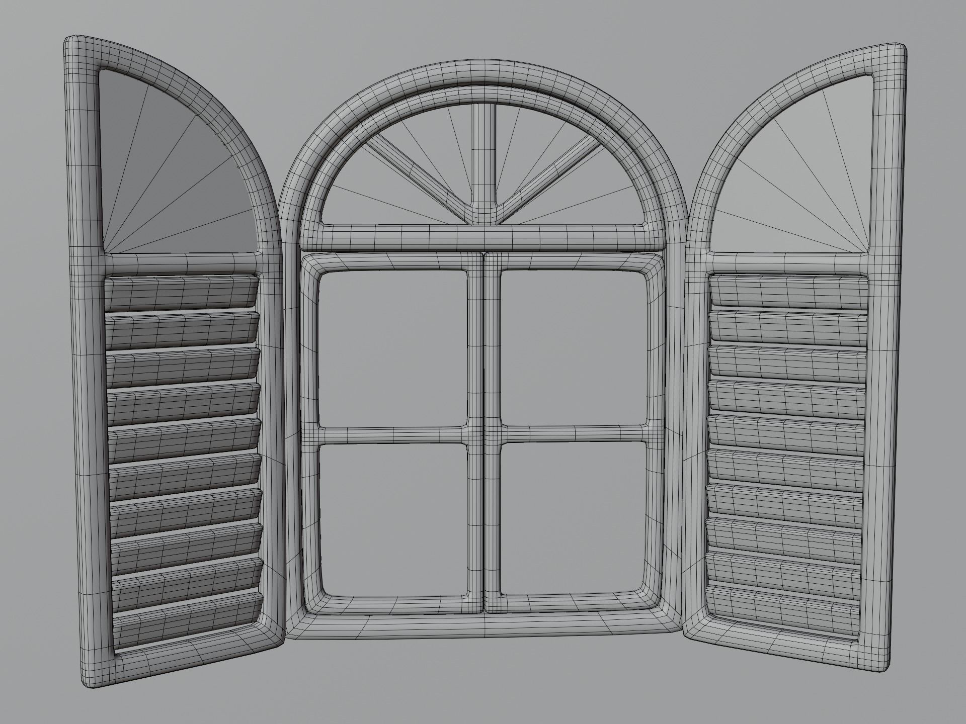 Cartoon Windows Collection 1 Low-poly 3D model_21