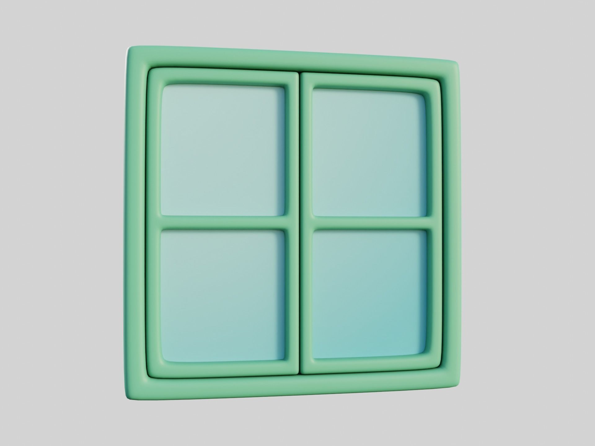 Cartoon Windows Collection 1 Low-poly 3D model_39