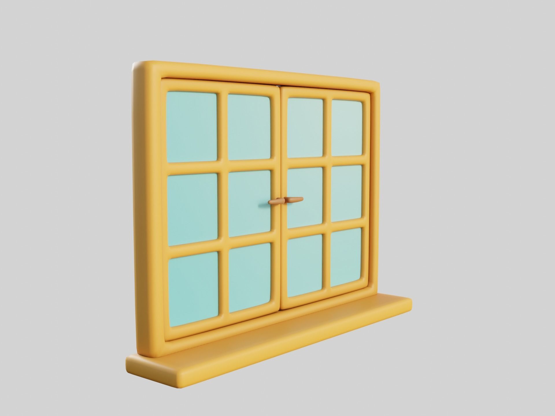 Cartoon Windows Collection 1 Low-poly 3D model_28