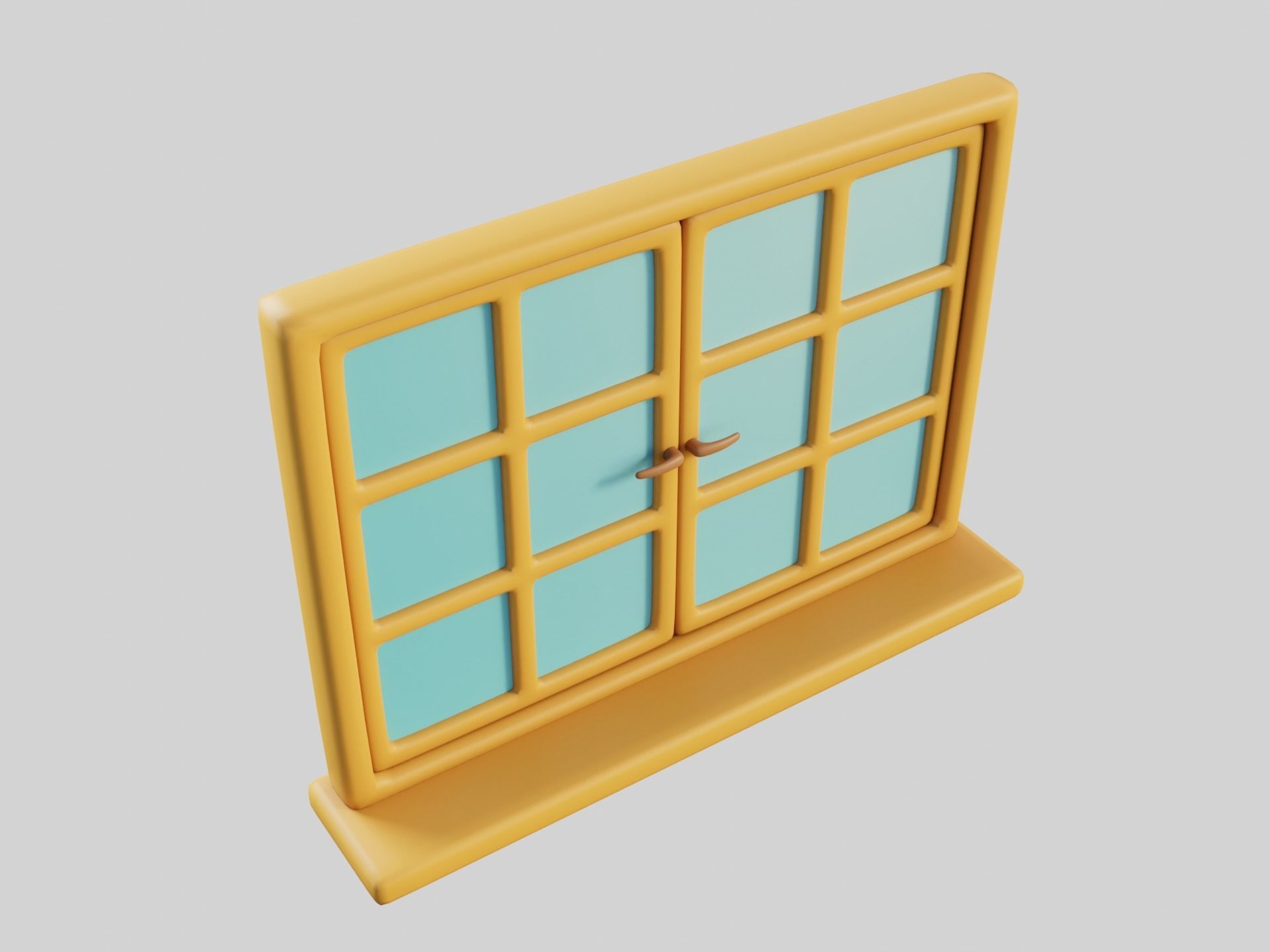 Cartoon Windows Collection 1 Low-poly 3D model_30