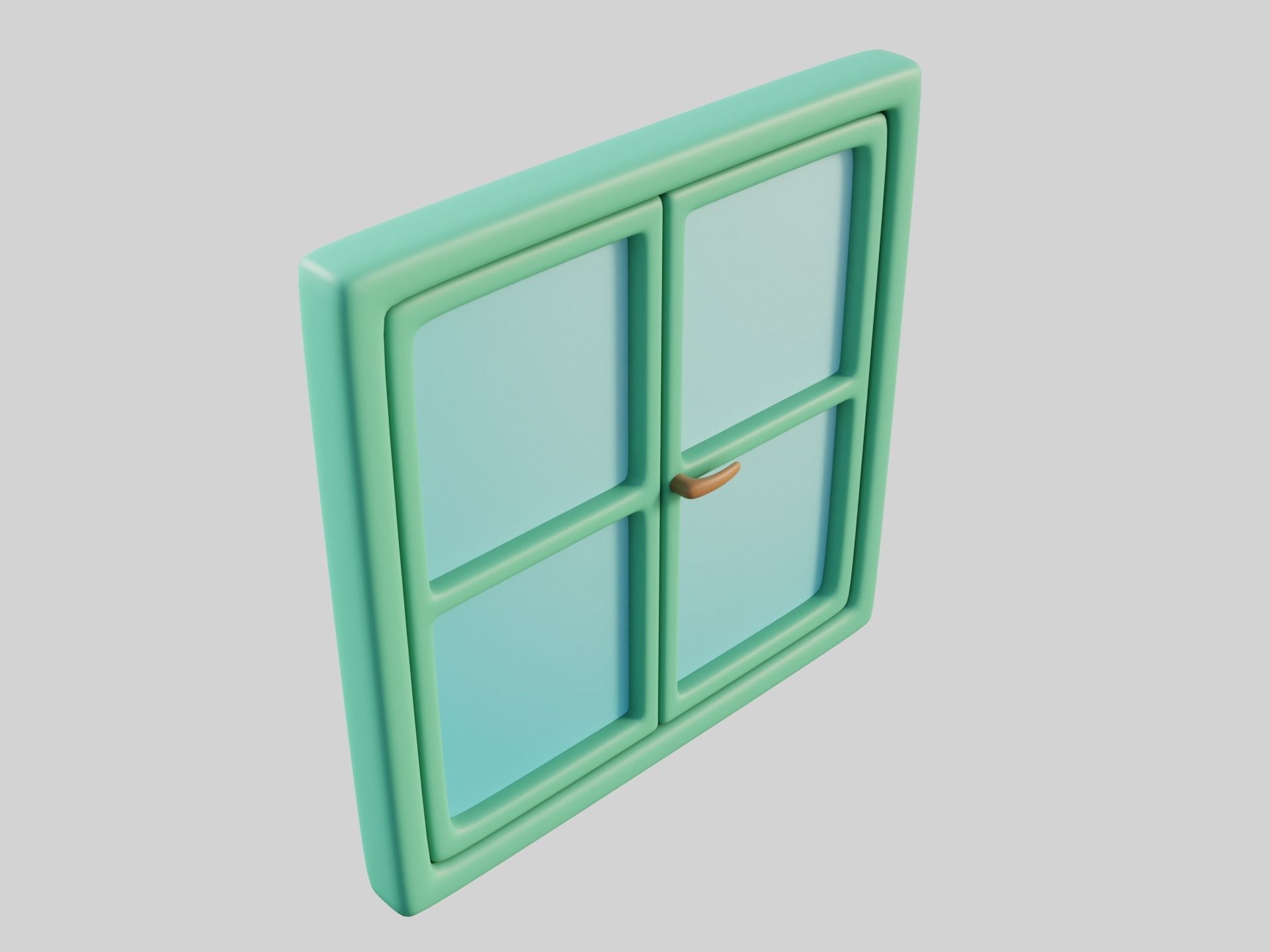 Cartoon Windows Collection 1 Low-poly 3D model_40