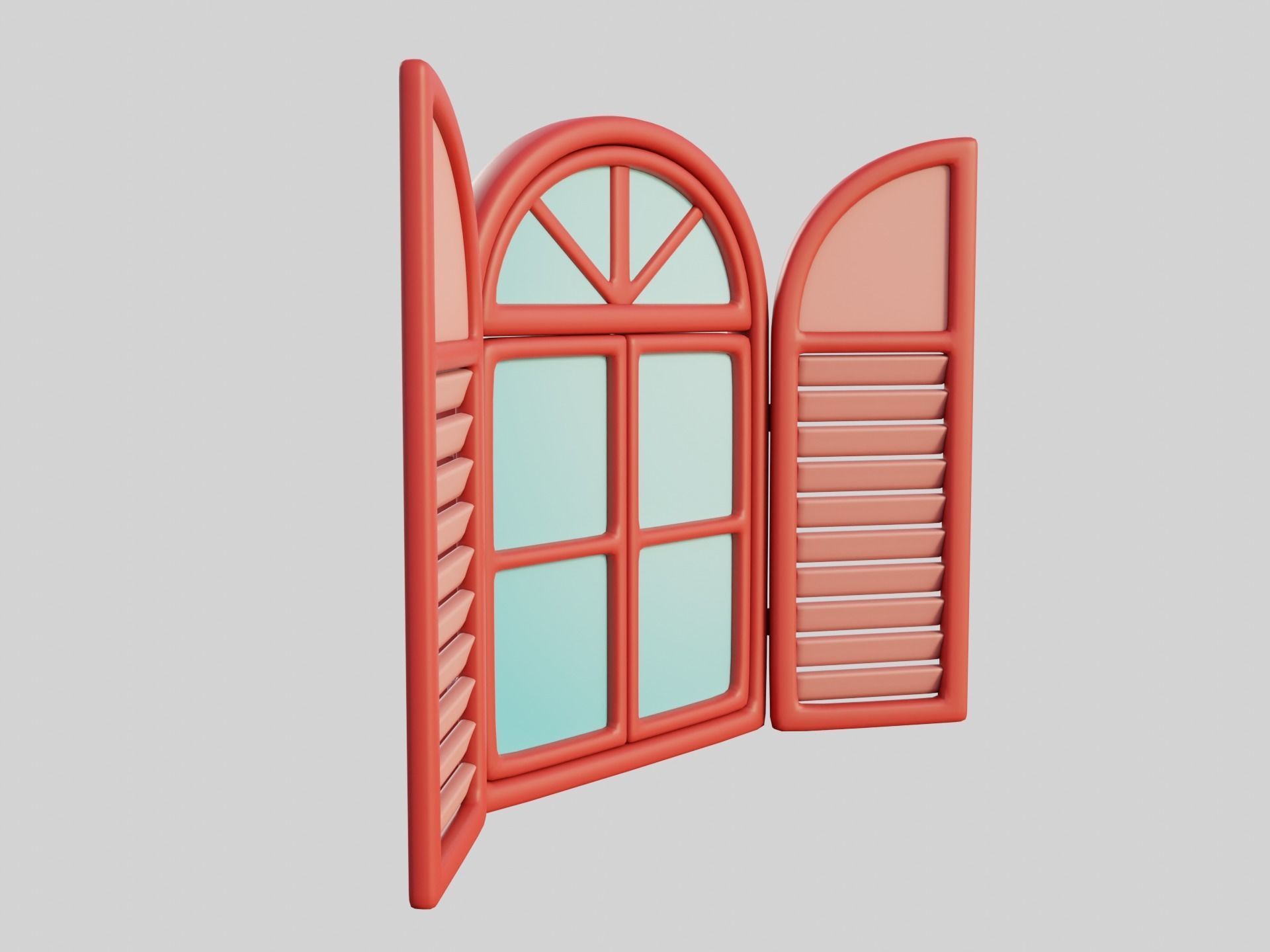 Cartoon Windows Collection 1 Low-poly 3D model_18