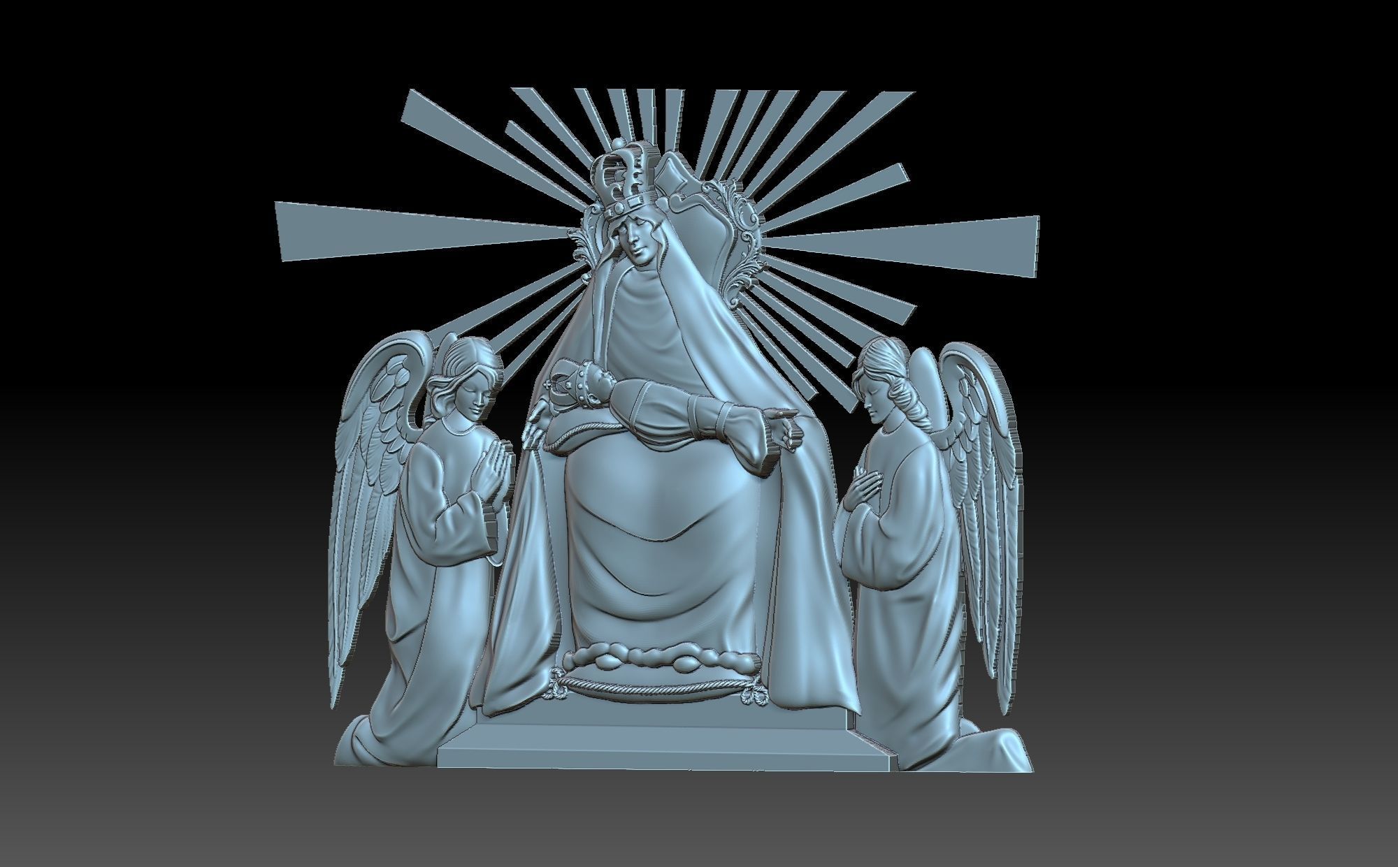 Madonna dei Miracoli 3D print model_1