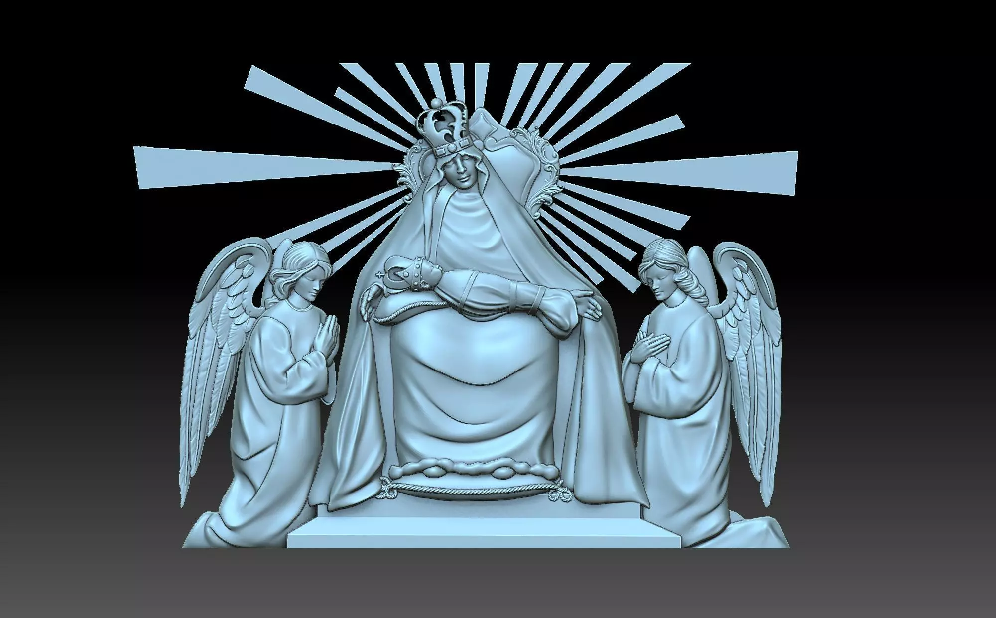 Madonna dei Miracoli 3D print model_0