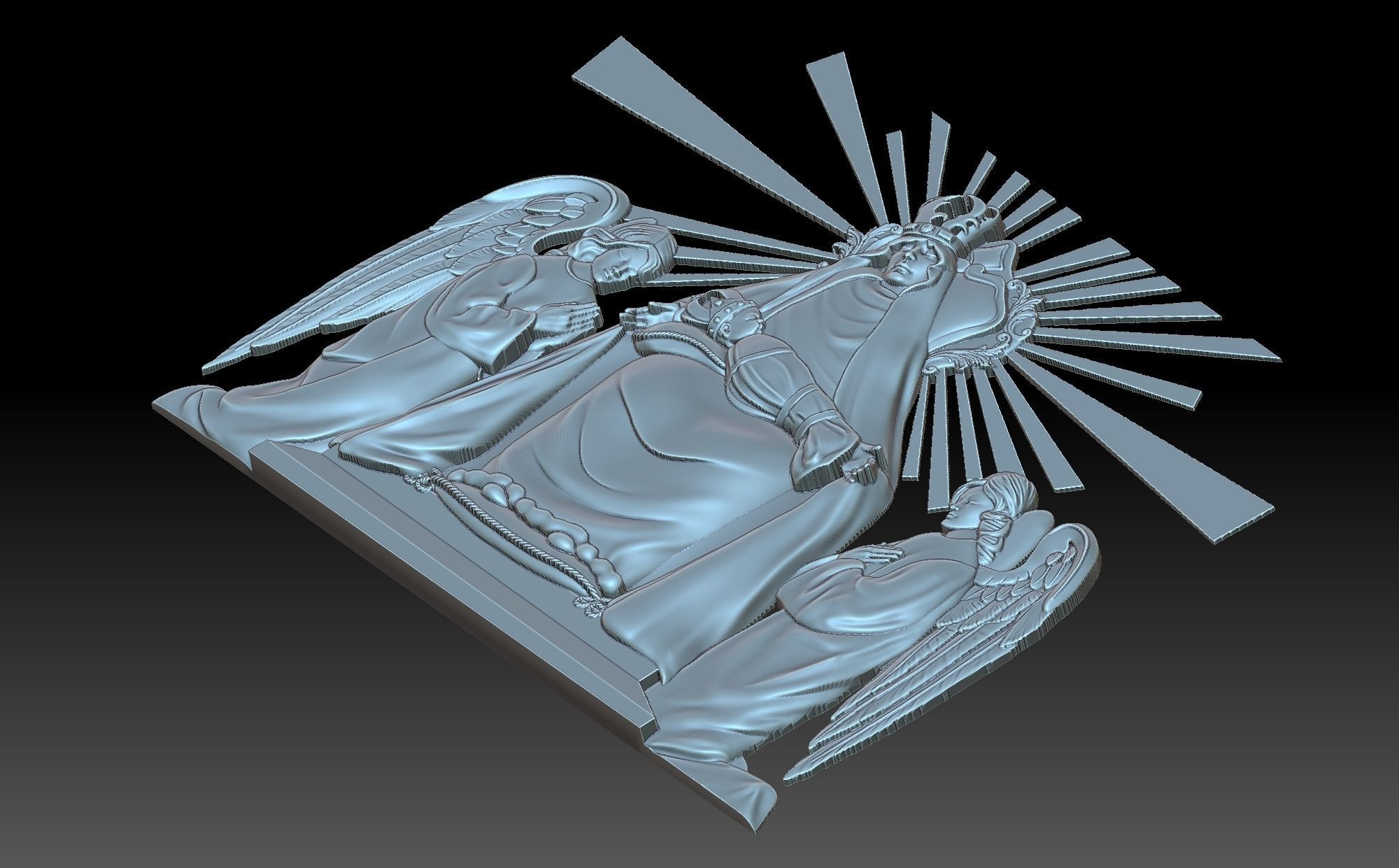 Madonna dei Miracoli 3D print model_6