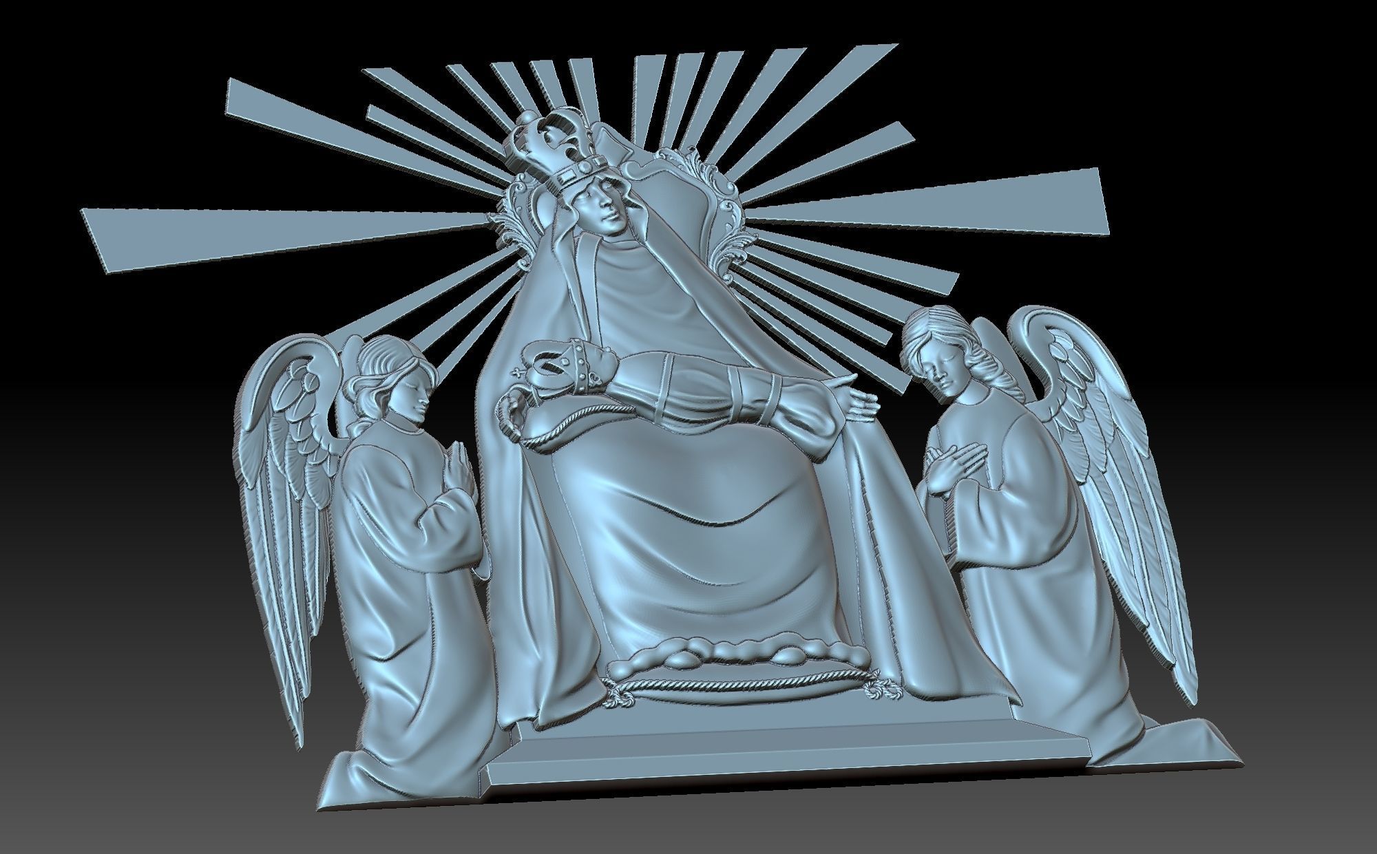 Madonna dei Miracoli 3D print model_5