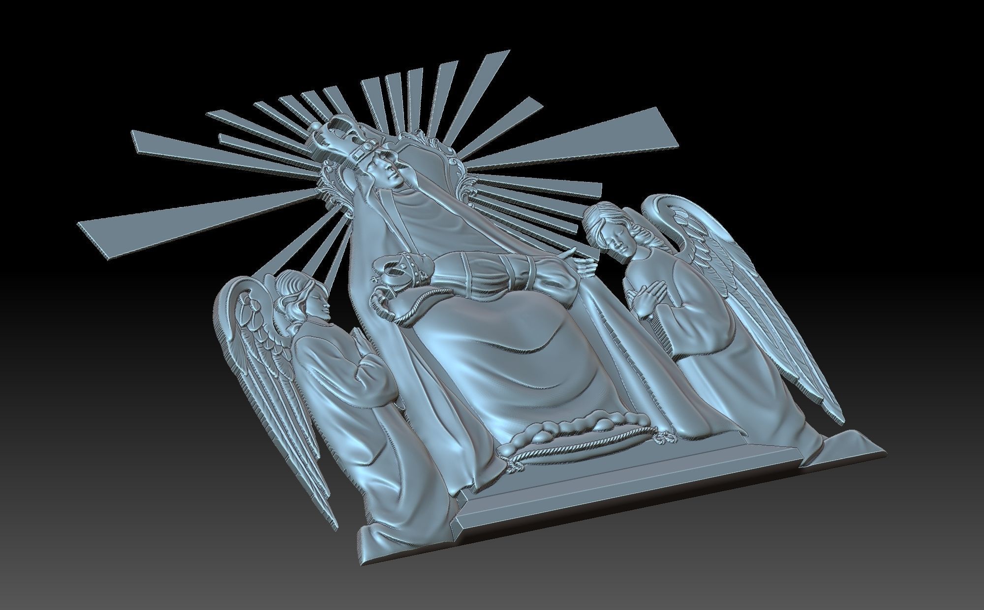 Madonna dei Miracoli 3D print model_7