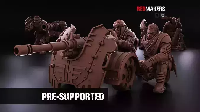 Desert Raiders - Heavy Support Squad of the Imperial Force 3D print model