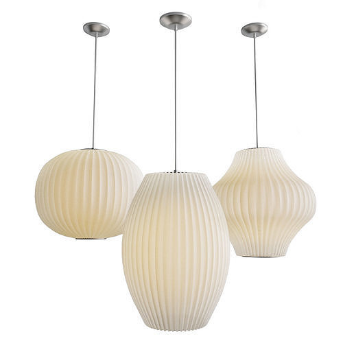 Pendants By George Nelson For Nelson Bubble Lamps 3D model
