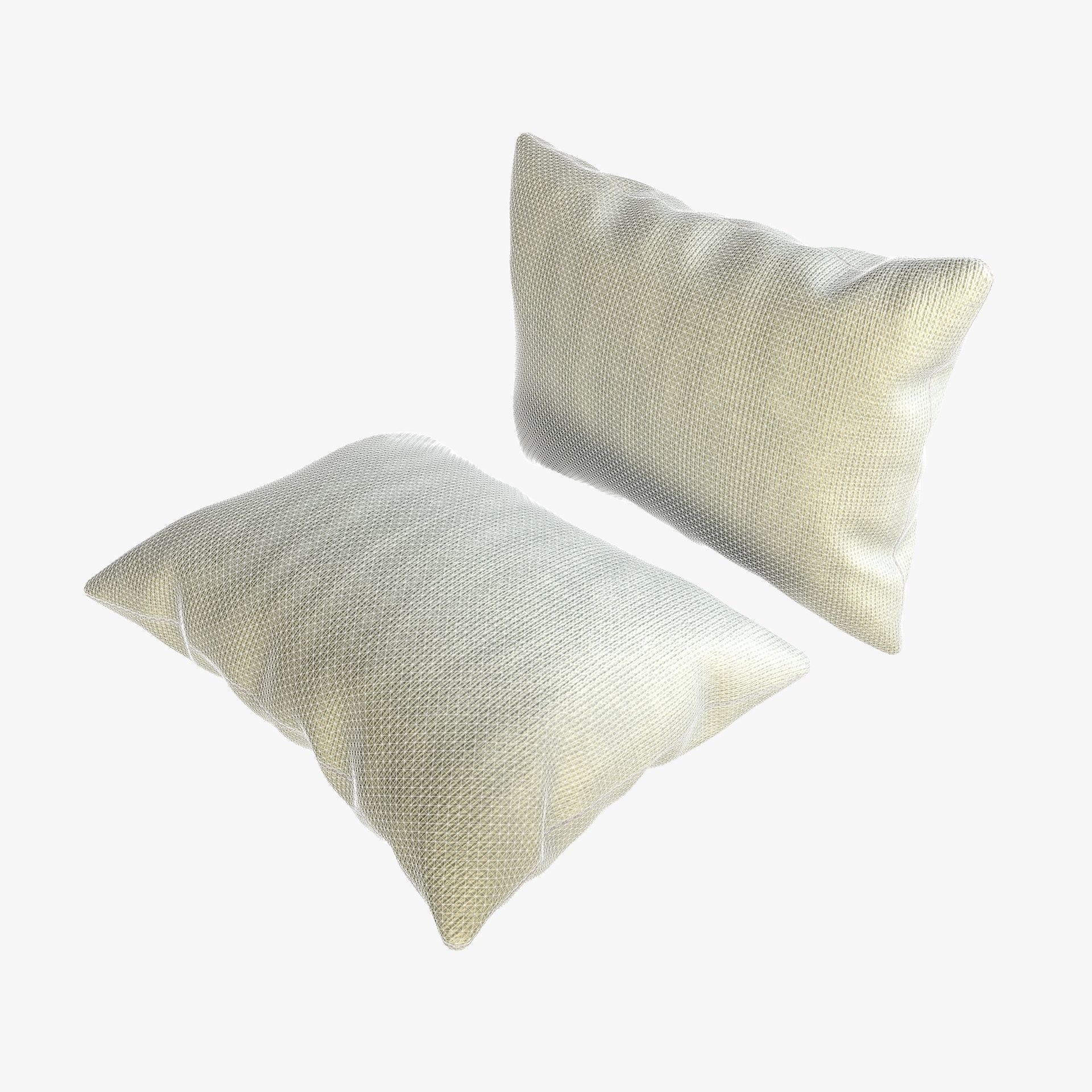 Fabric Pillow Cushion 3D model_10
