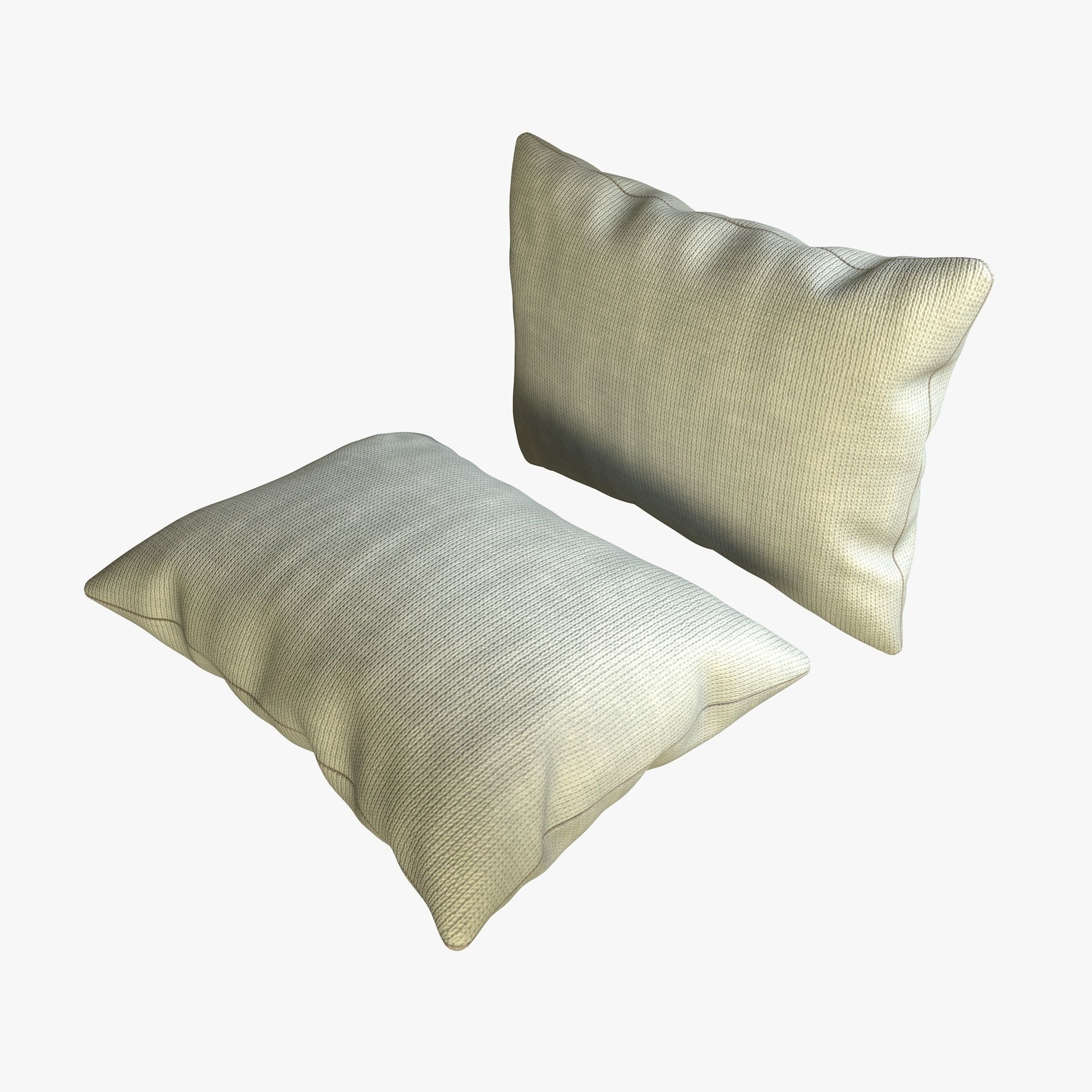Fabric Pillow Cushion 3D model_8