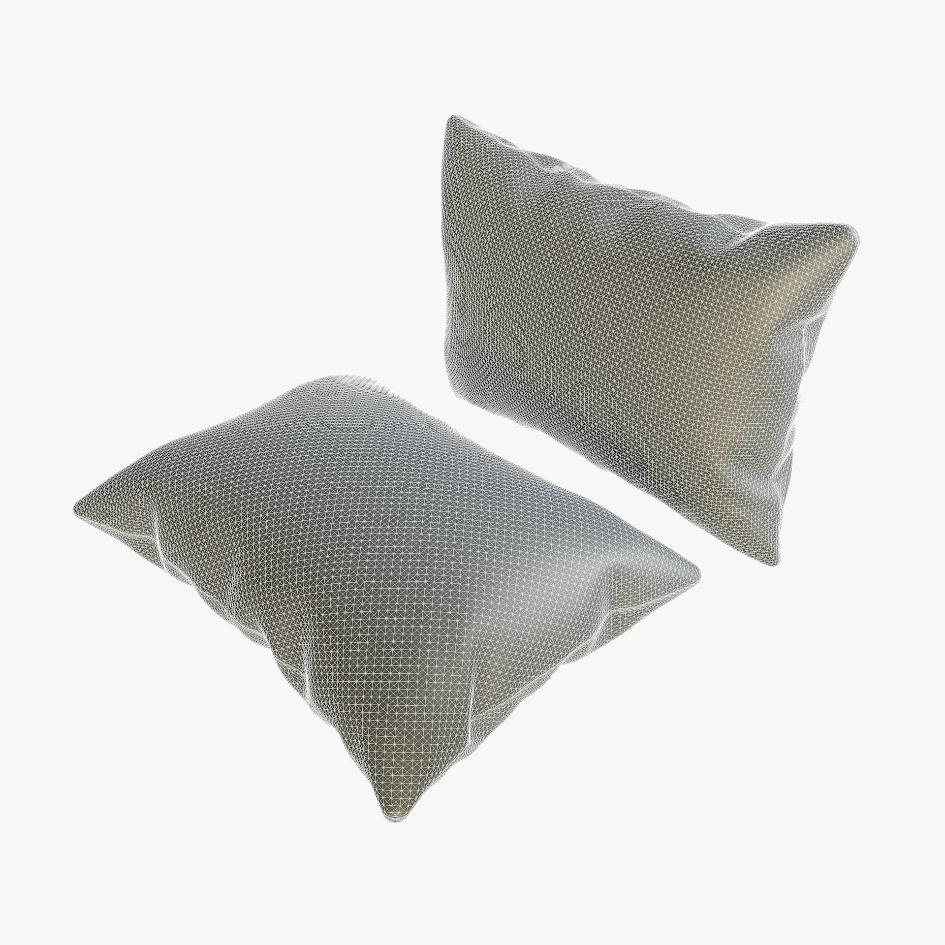 Fabric Pillow Cushion 3D model_11