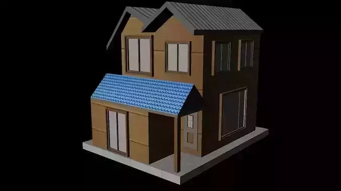 wood house 3D print model