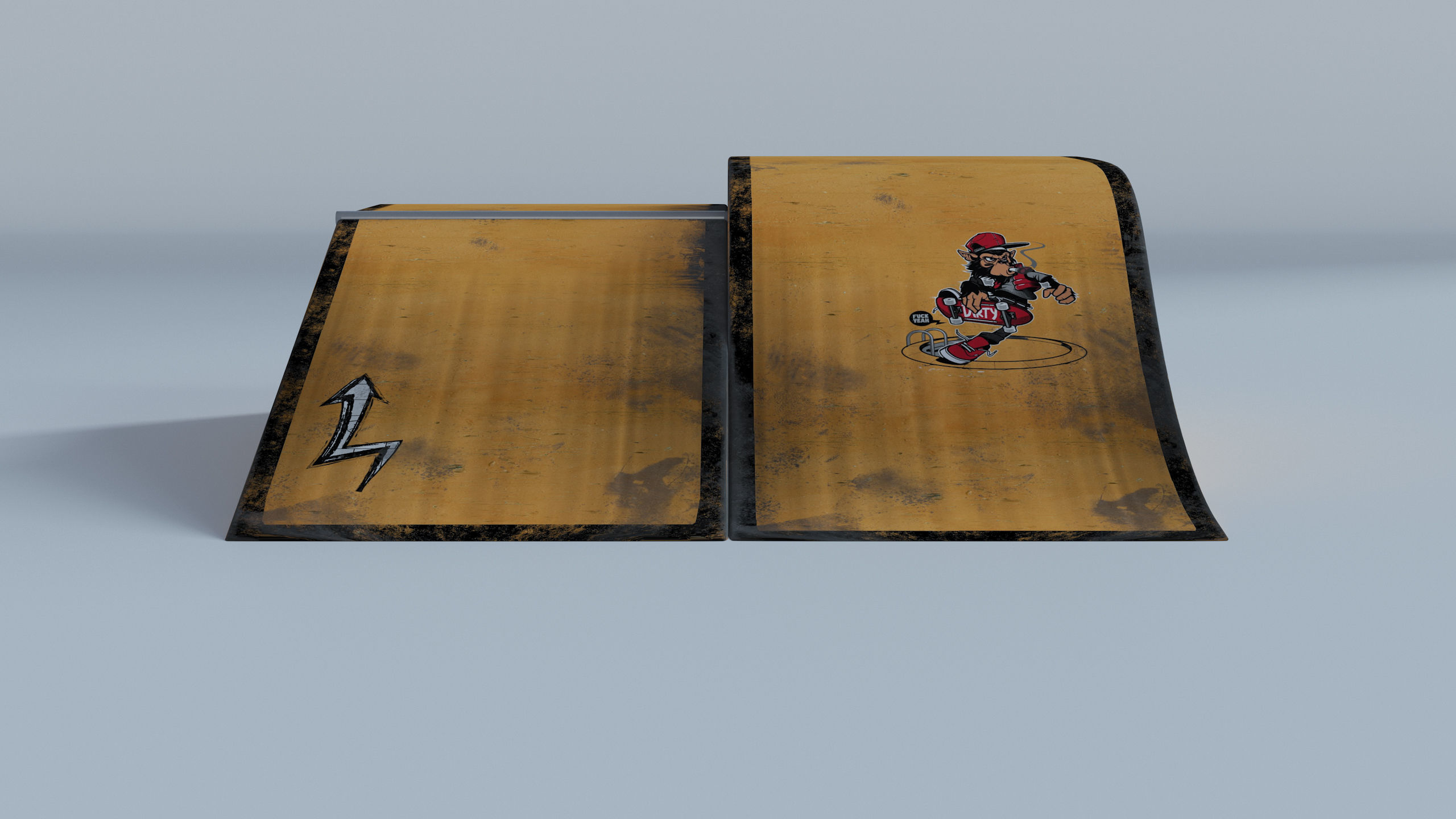 Skate Park Low-poly 3D model_50