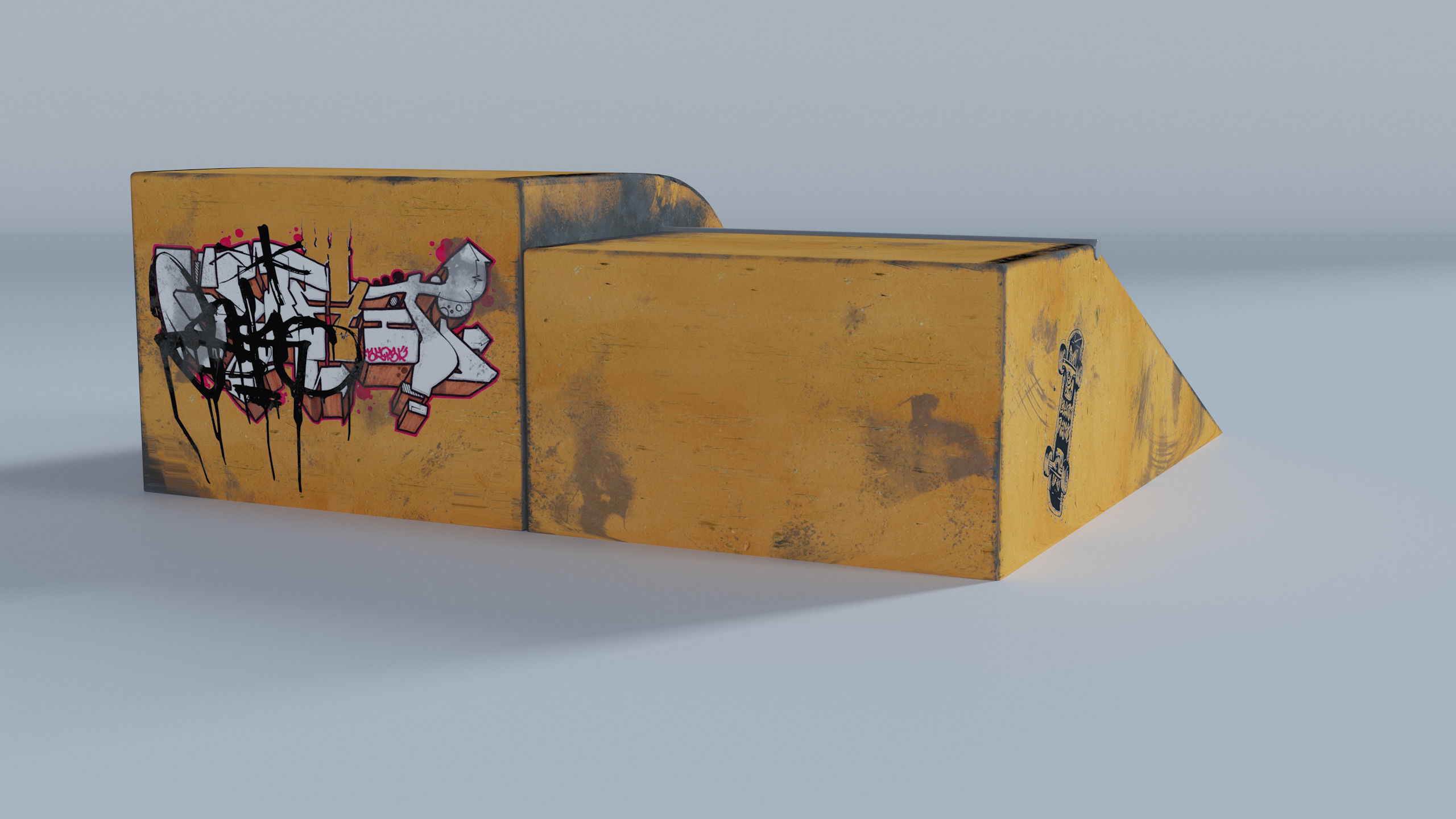 Skate Park Low-poly 3D model_48