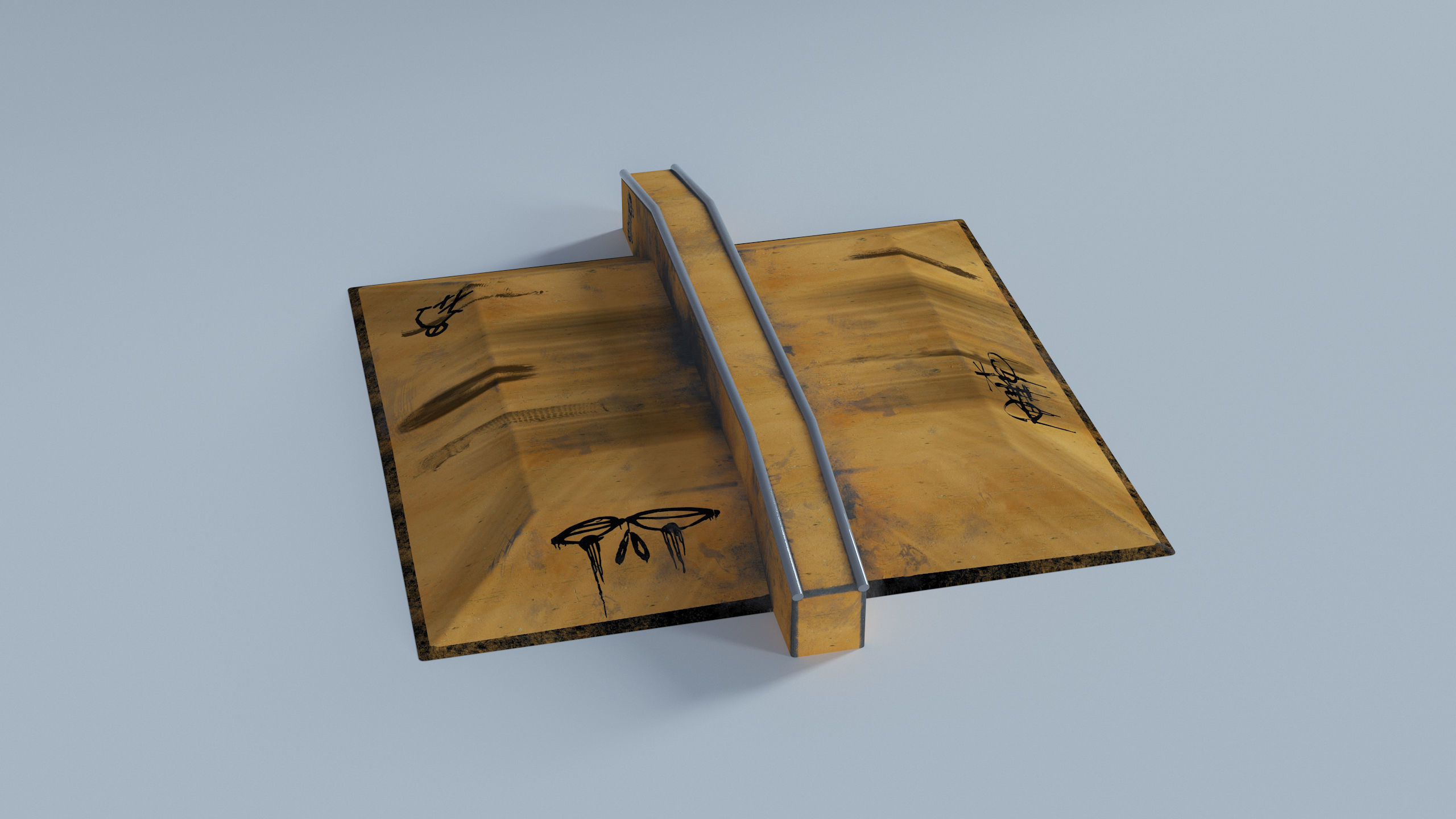 Skate Park Low-poly 3D model_22