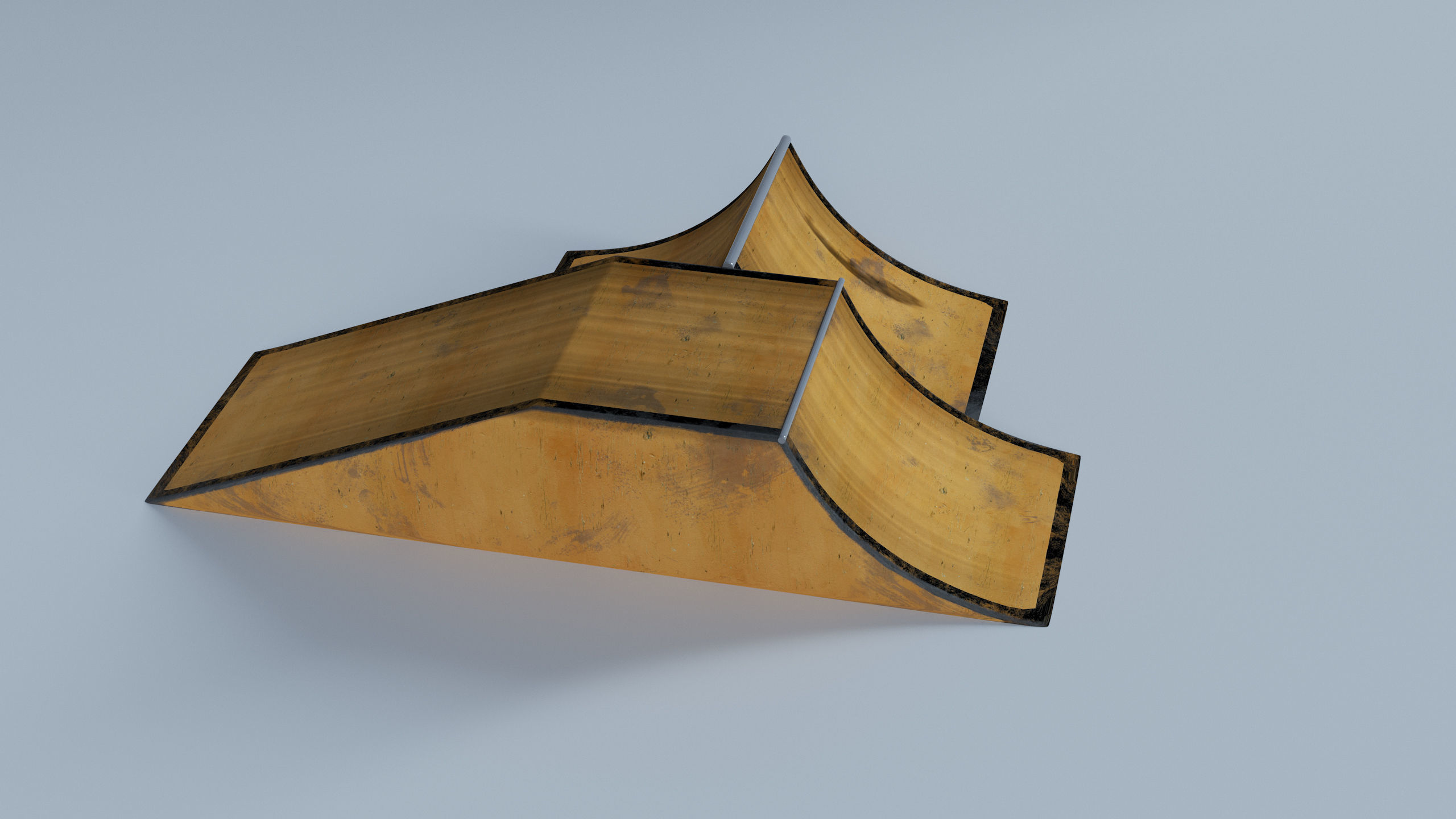 Skate Park Low-poly 3D model_66