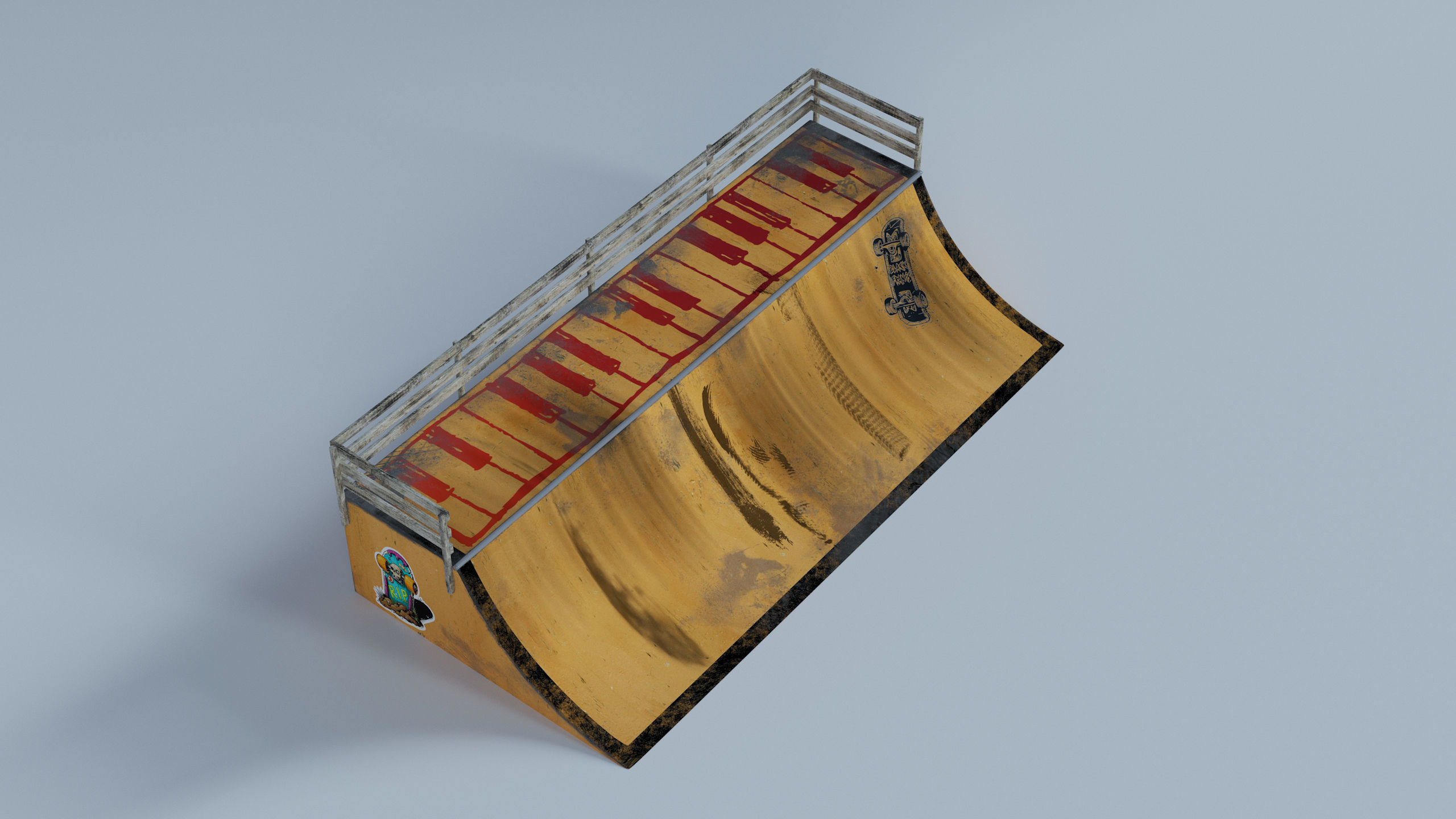 Skate Park Low-poly 3D model_56