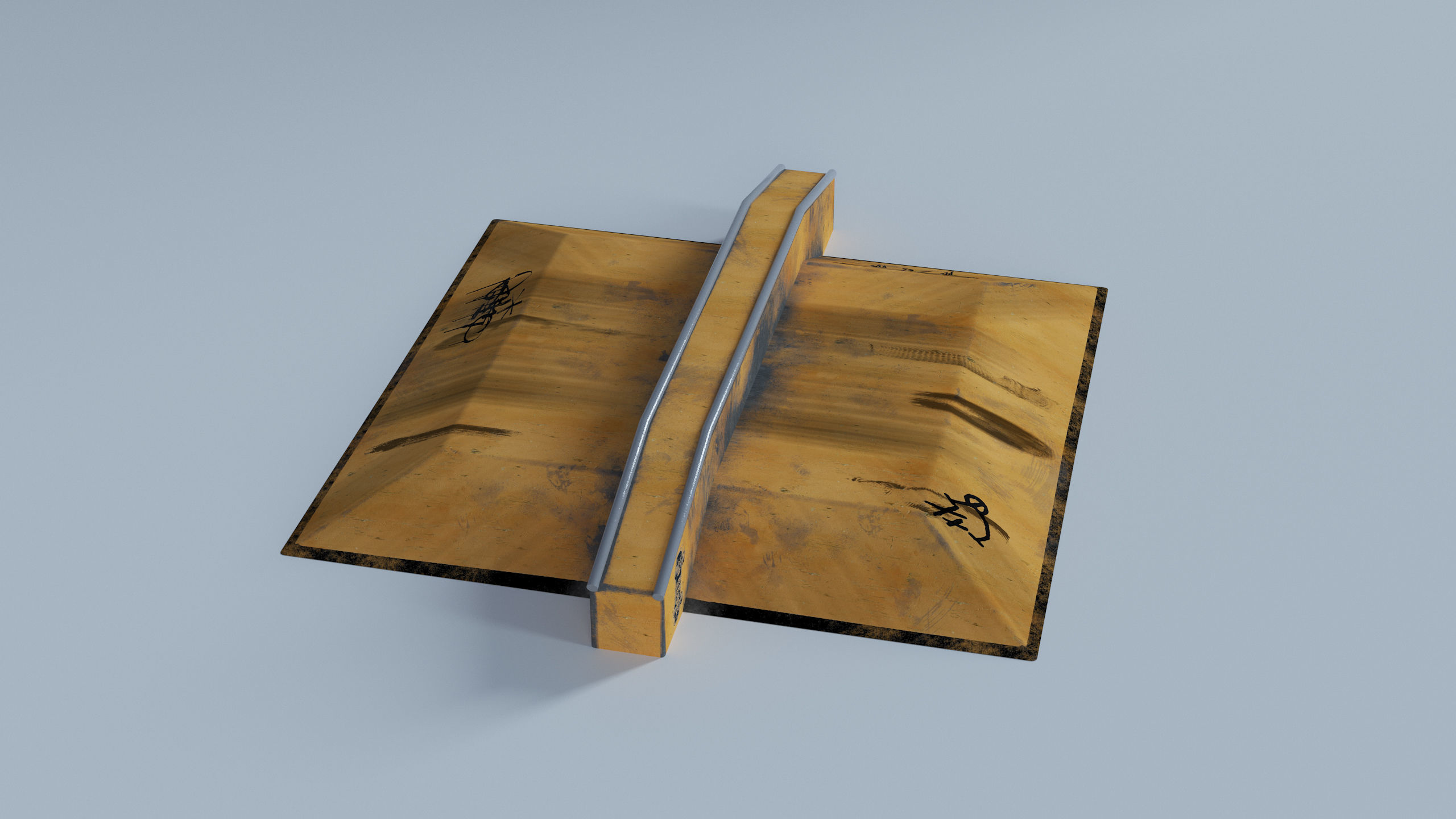 Skate Park Low-poly 3D model_17