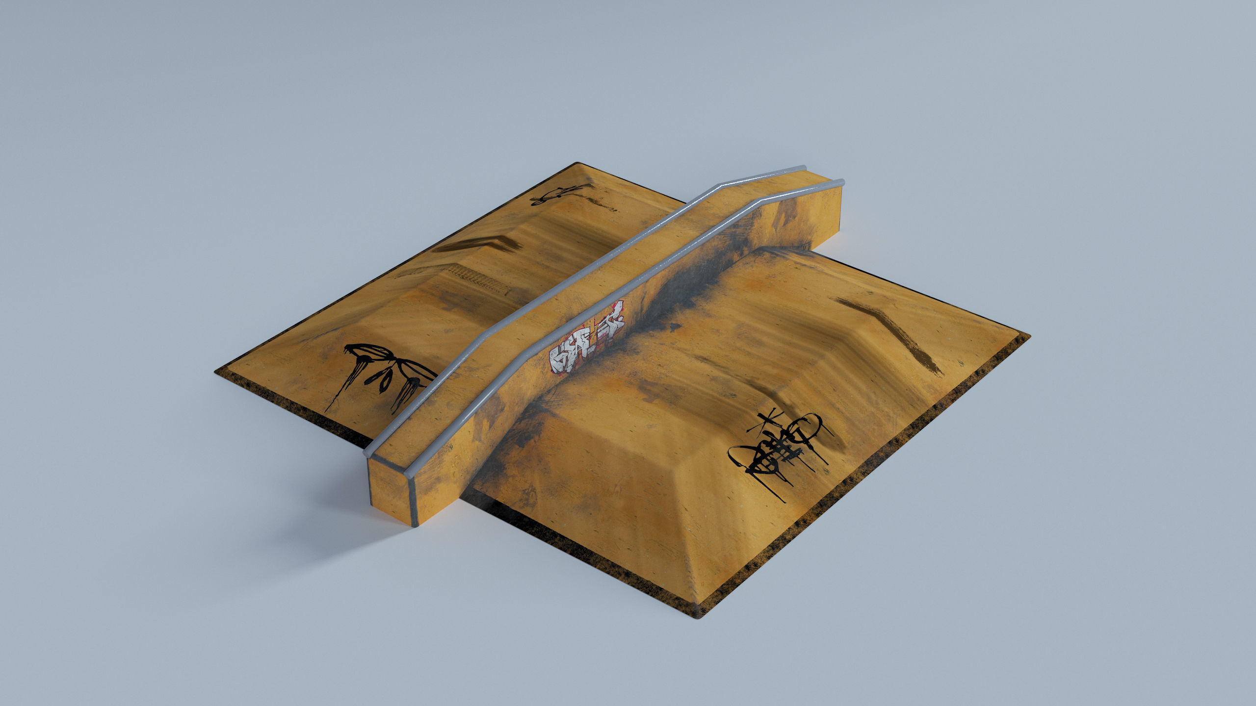 Skate Park Low-poly 3D model_20